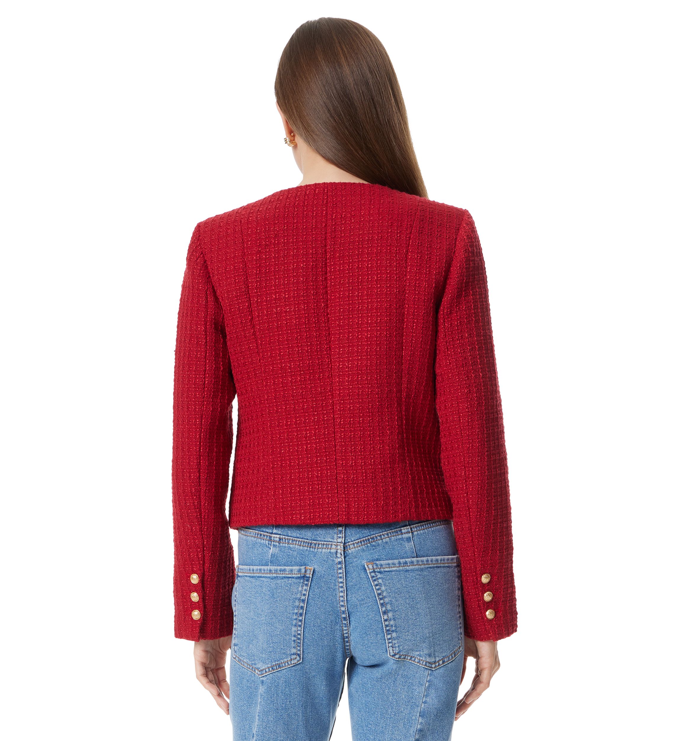 Womens Fiona Collarless Jacket 