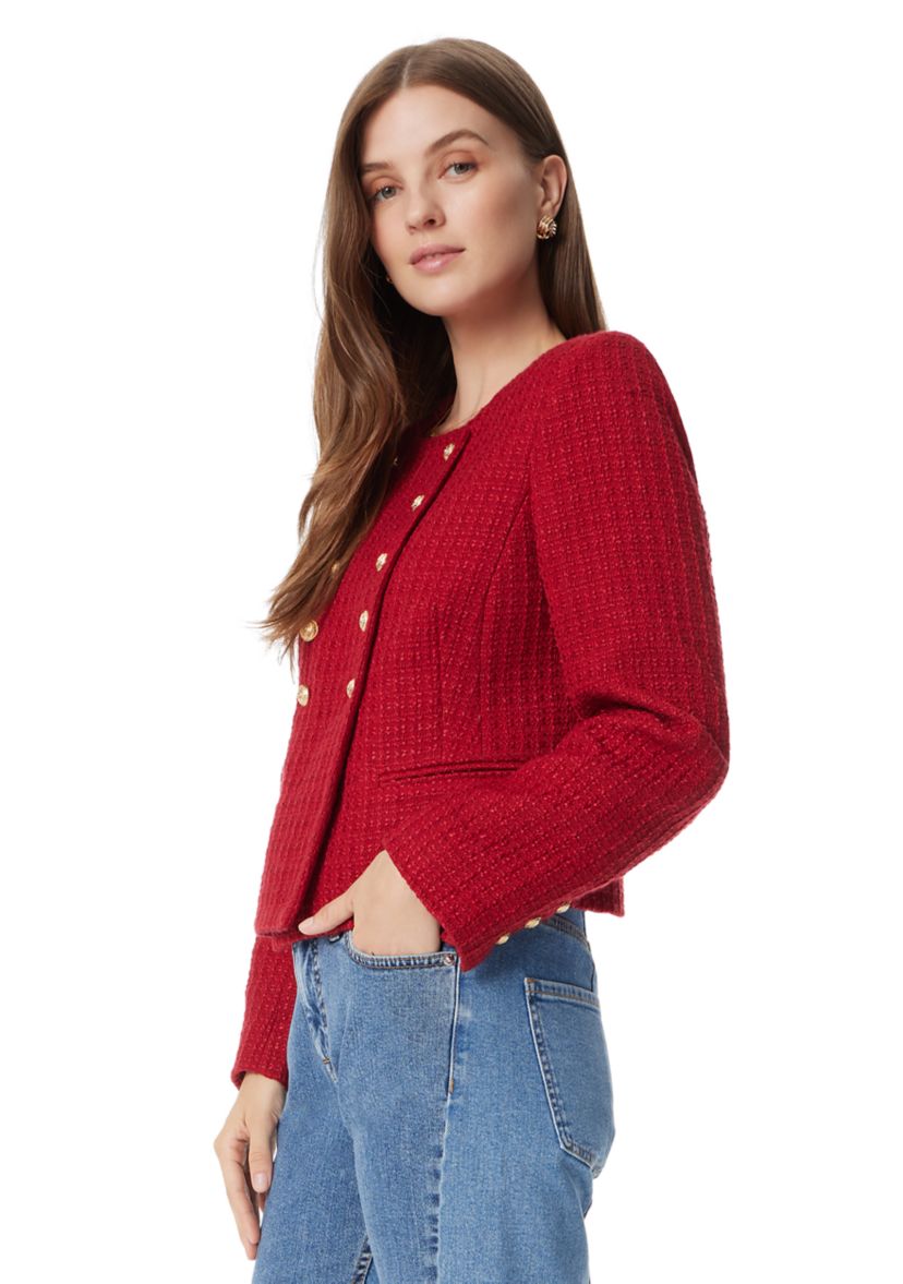 Womens Fiona Collarless Jacket 