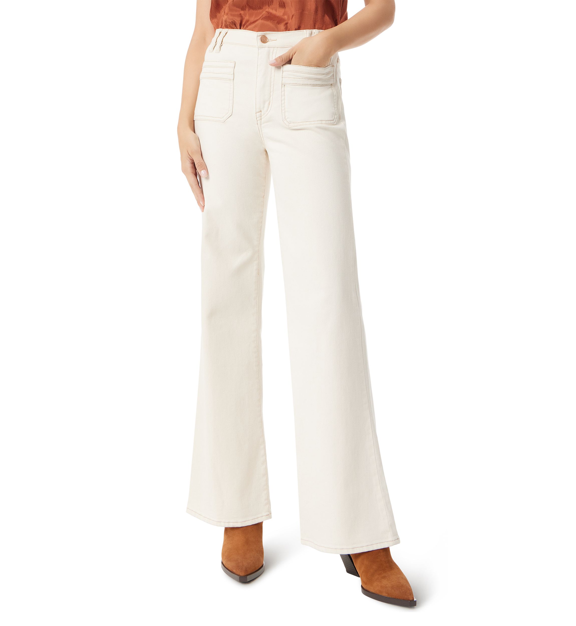Womens Bay Flare Pants with Novelty Pocket