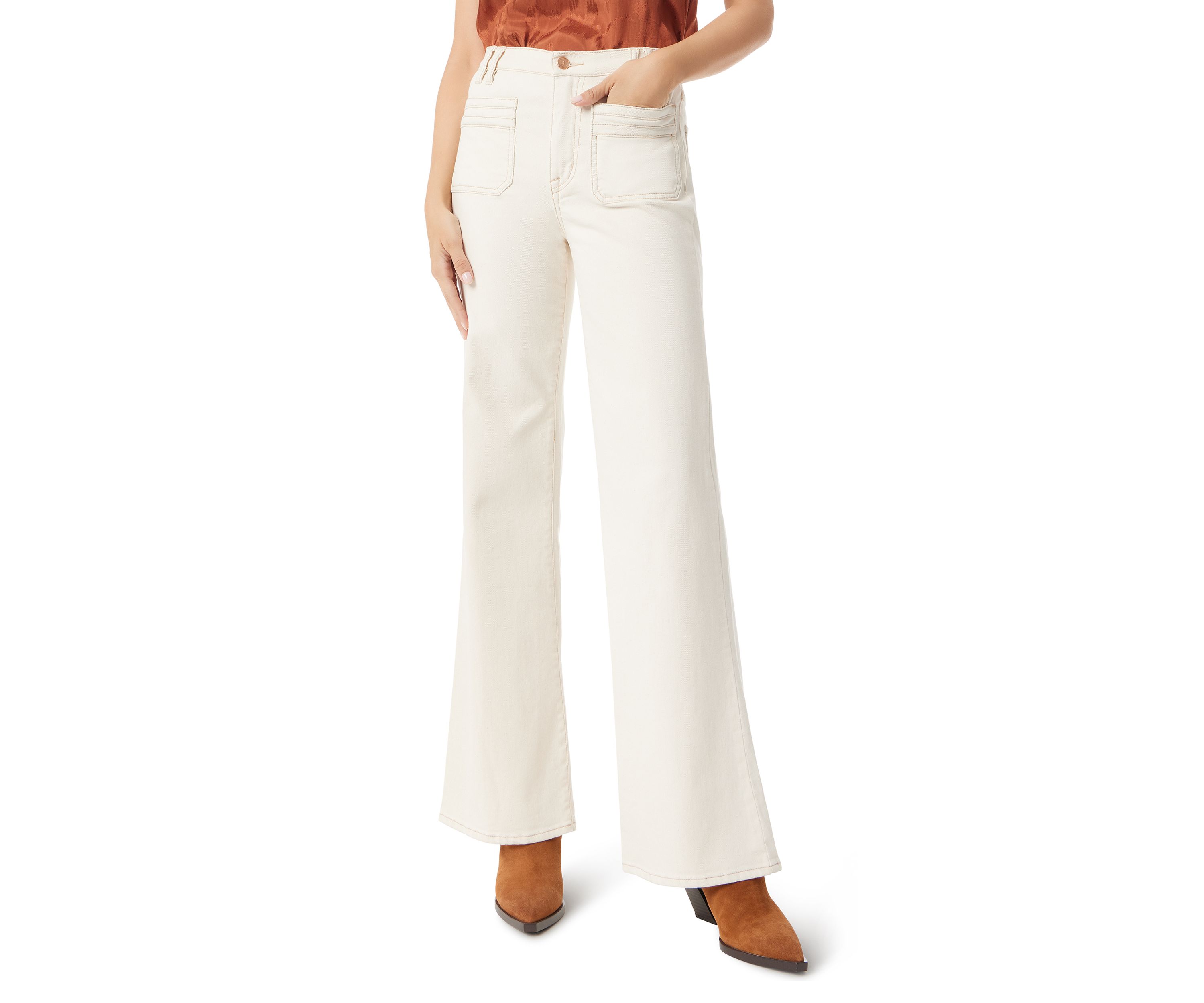 Womens Bay Flare Pants with Novelty Pocket