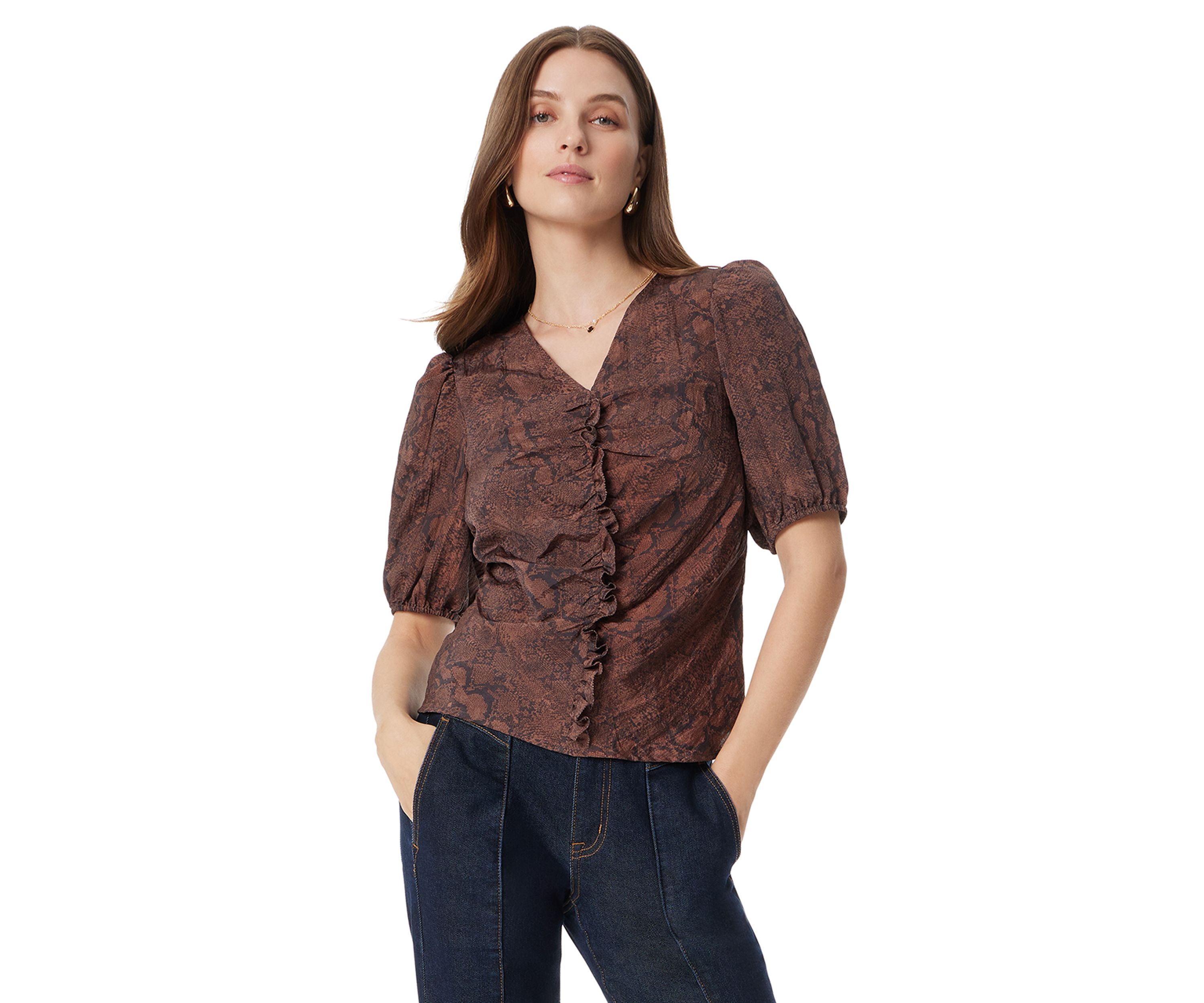 Womens Dakota Puff Sleeve Top 