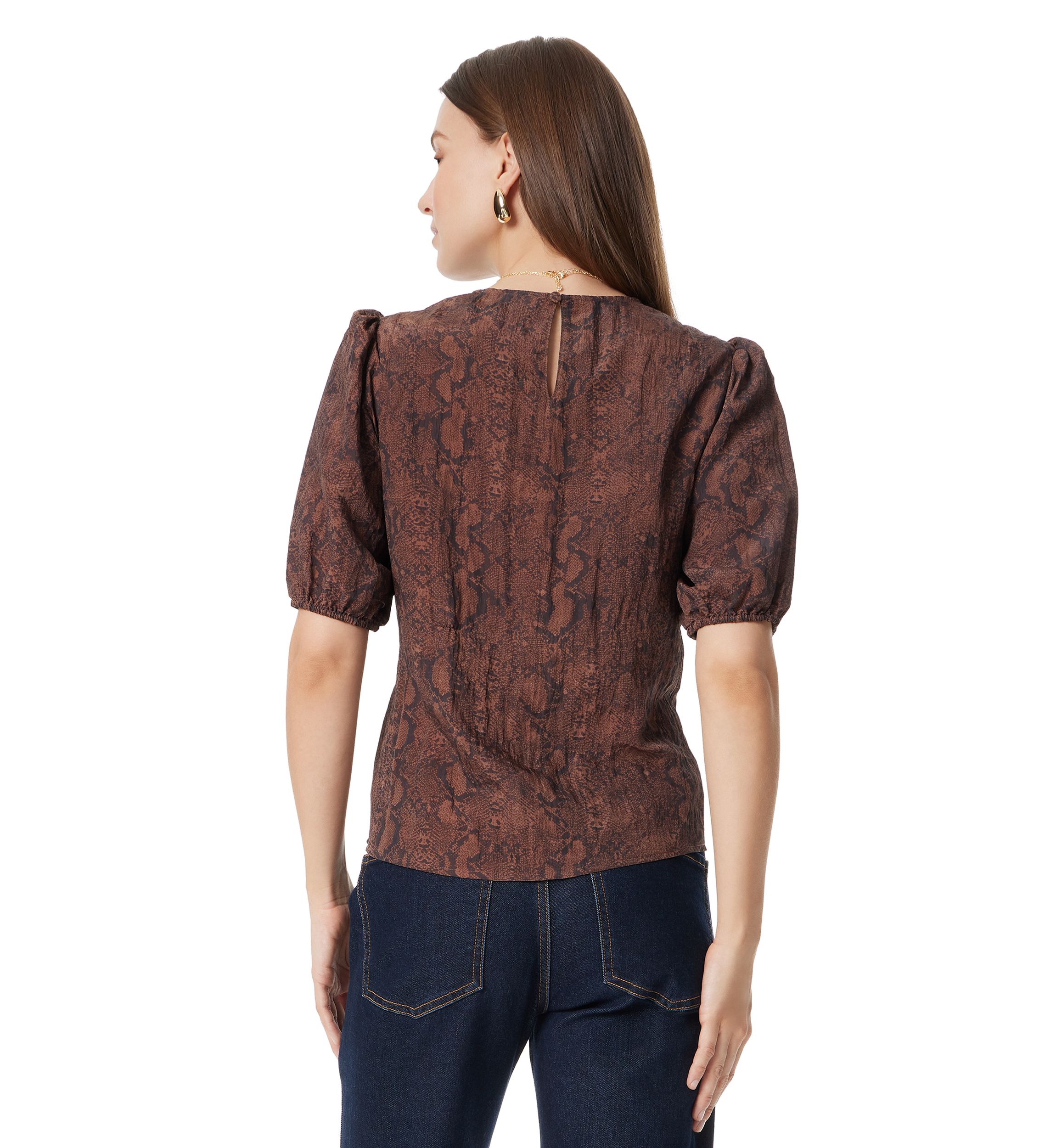 Womens Dakota Puff Sleeve Top 