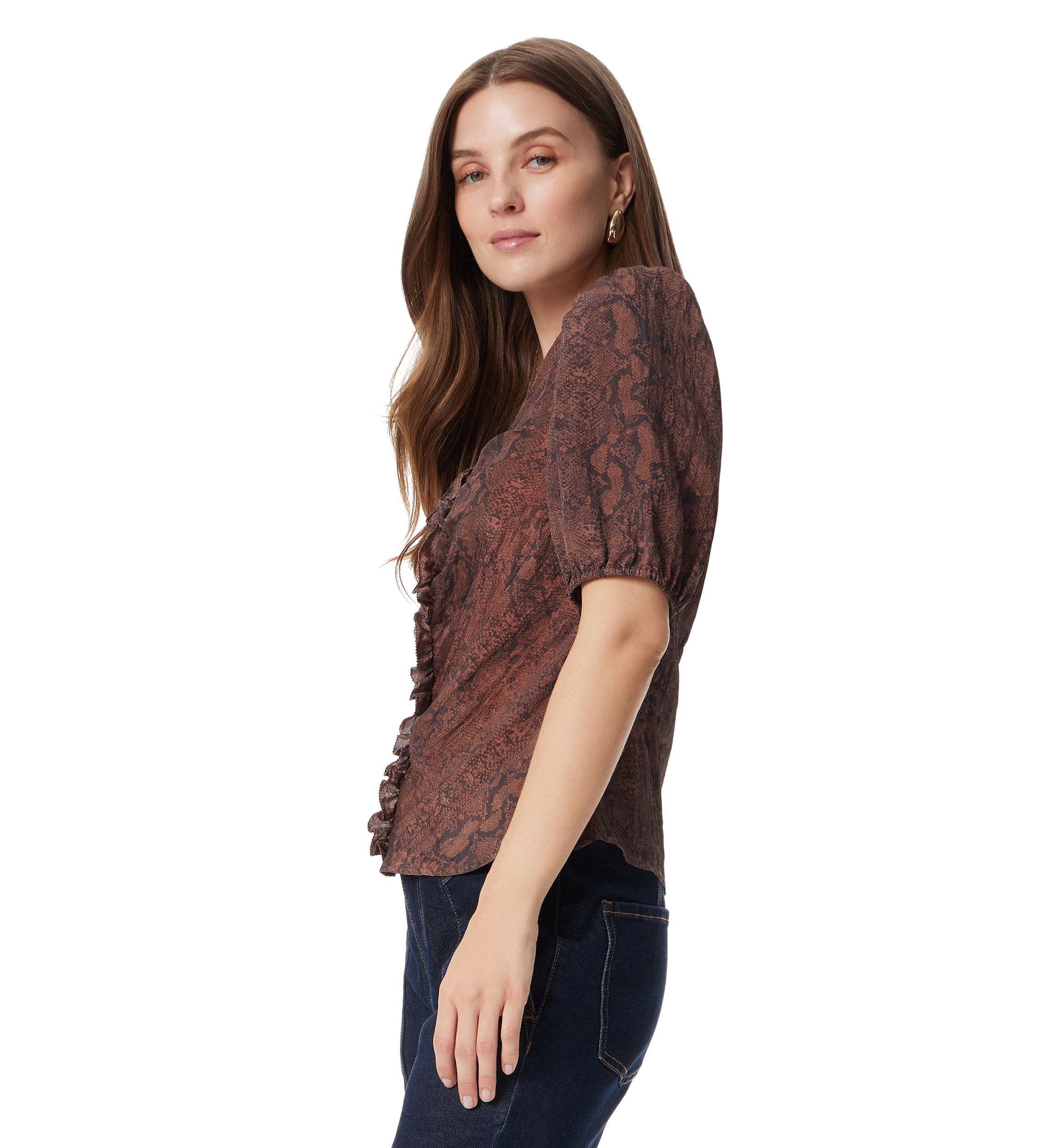 Womens Dakota Puff Sleeve Top 