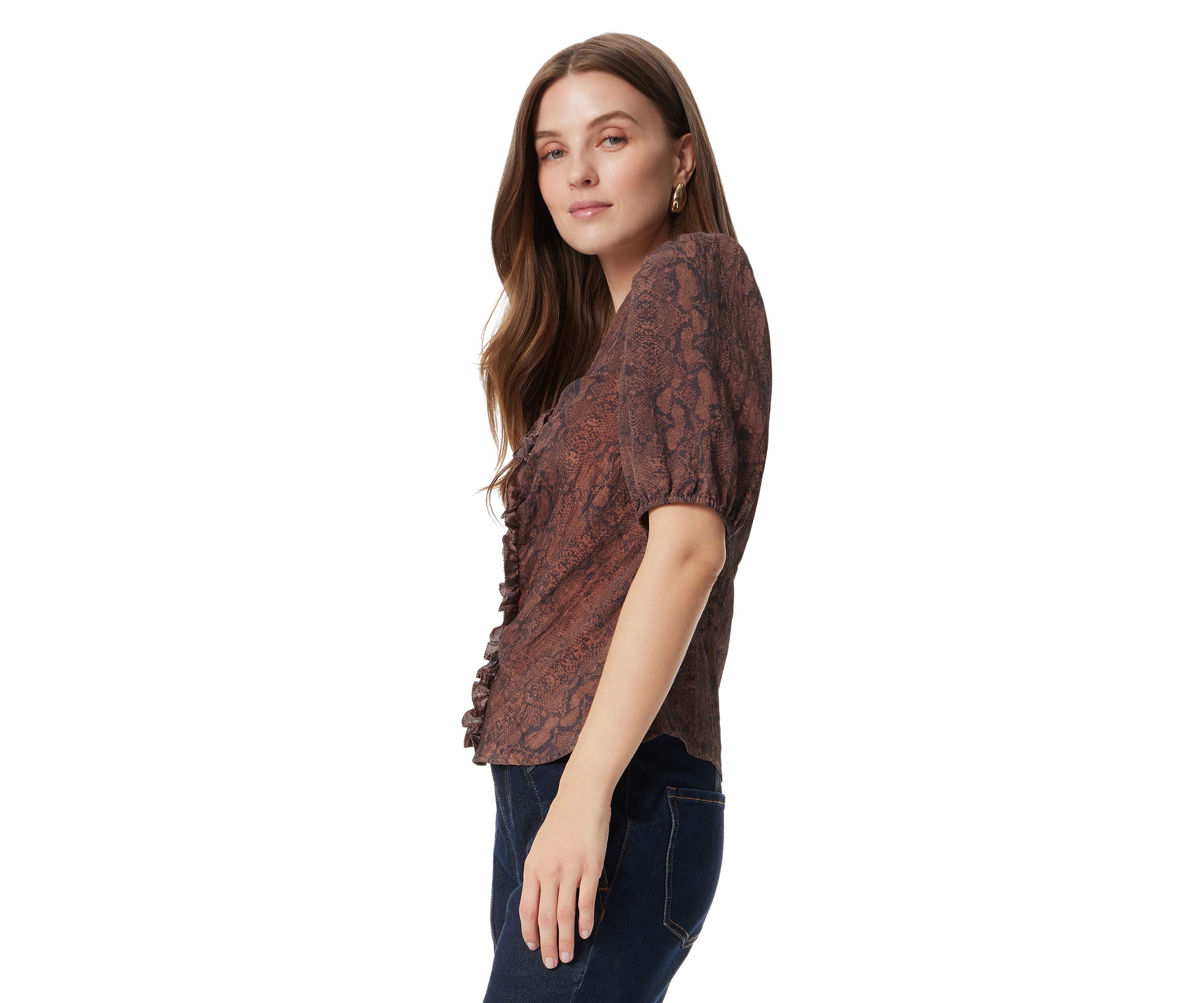 Womens Dakota Puff Sleeve Top 