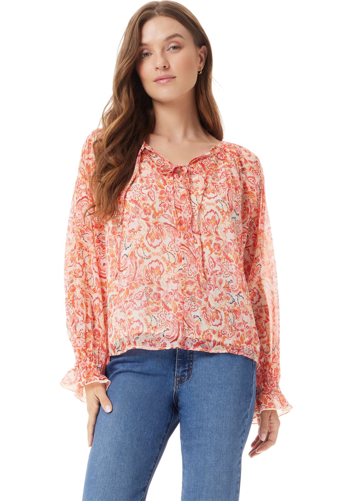 Womens Kelsie Popover Blouse
