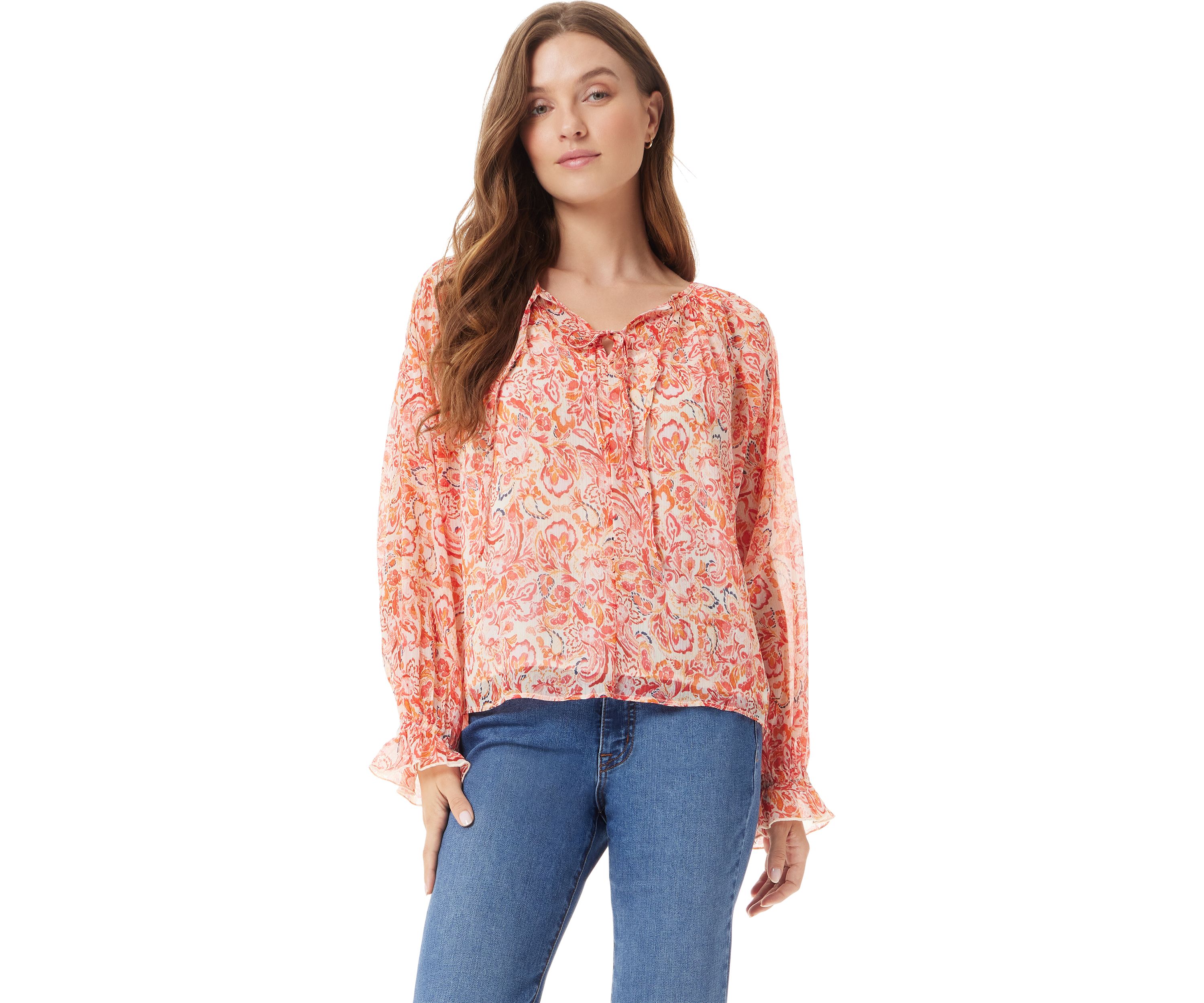 Womens Kelsie Popover Blouse
