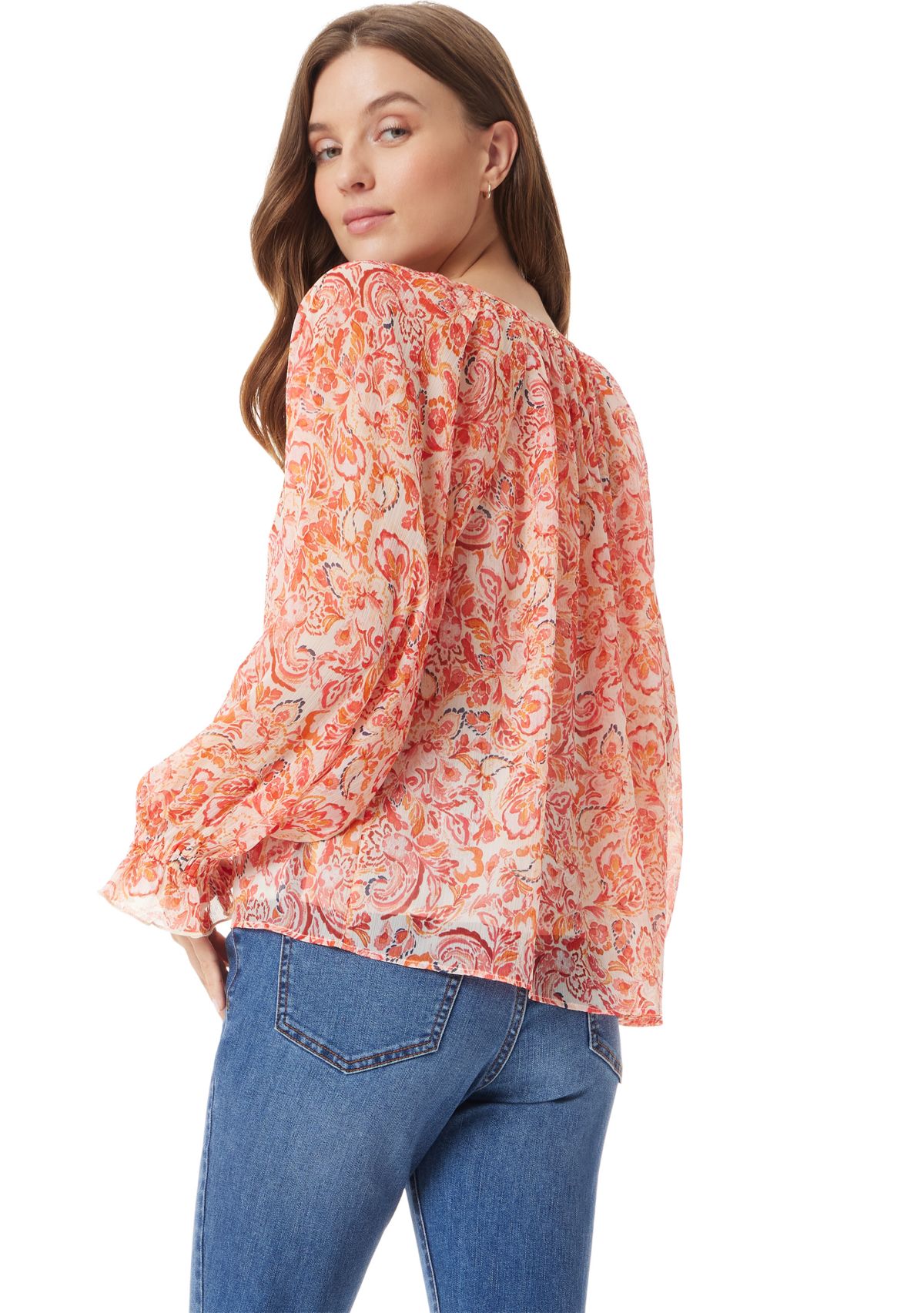 Womens Kelsie Popover Blouse