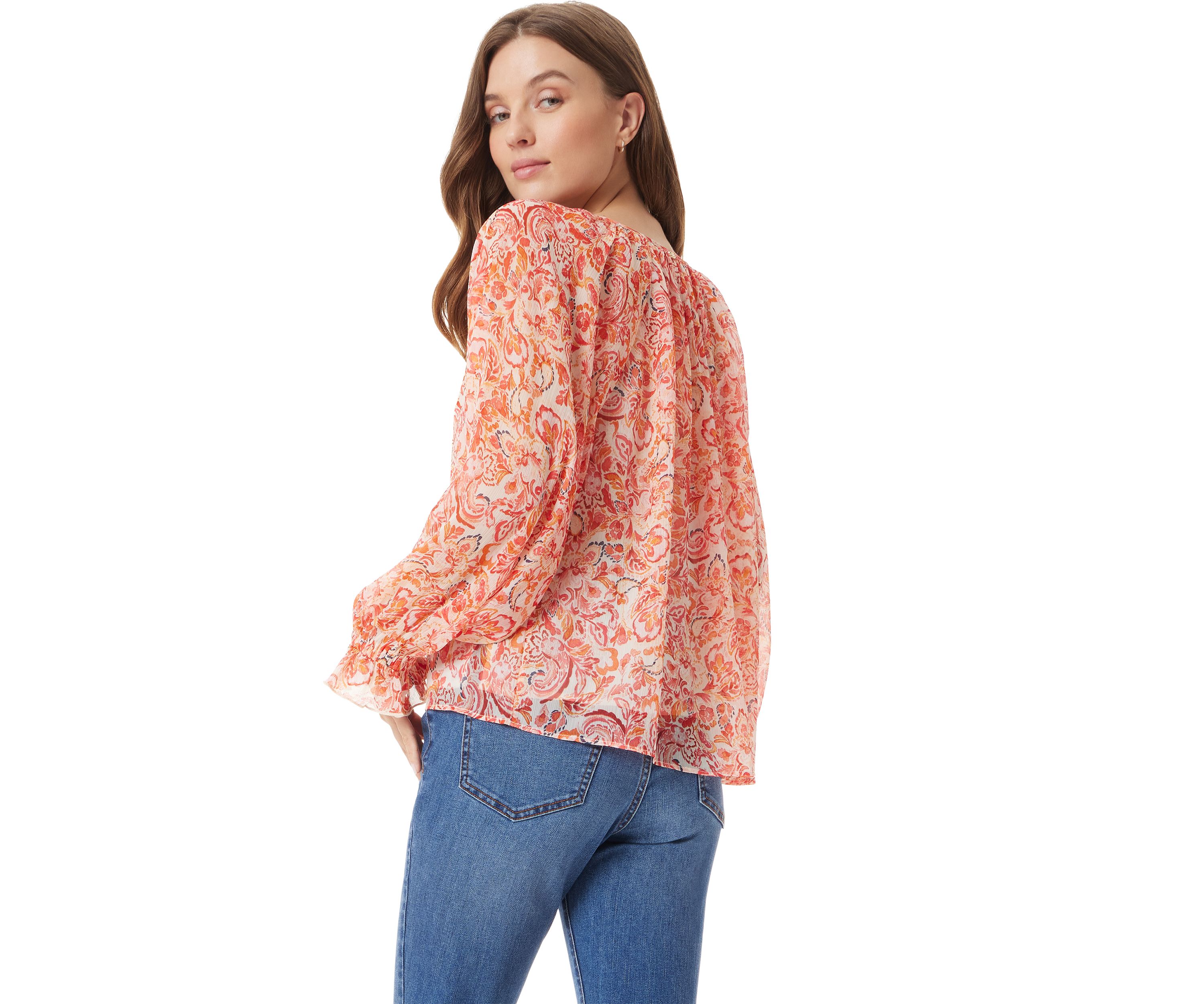 Womens Kelsie Popover Blouse