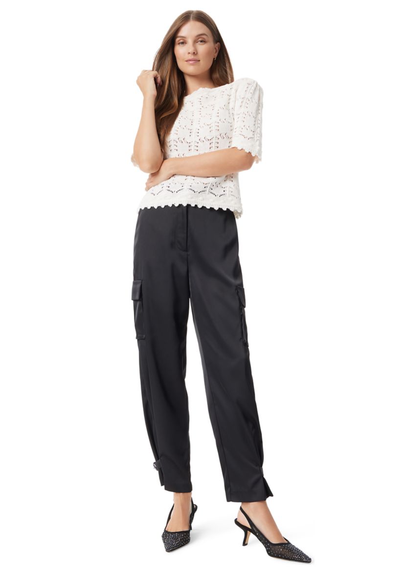 Womens Novelty Stitch Crew Neck Top
