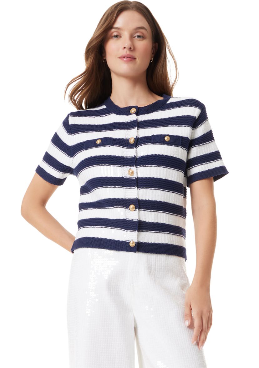 Womens Colleen Short Sleeve Cardigan
