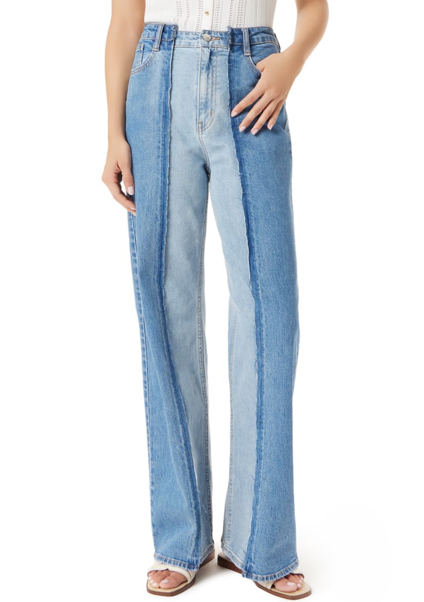 Womens Wide Leg 5 Pocket Jeans