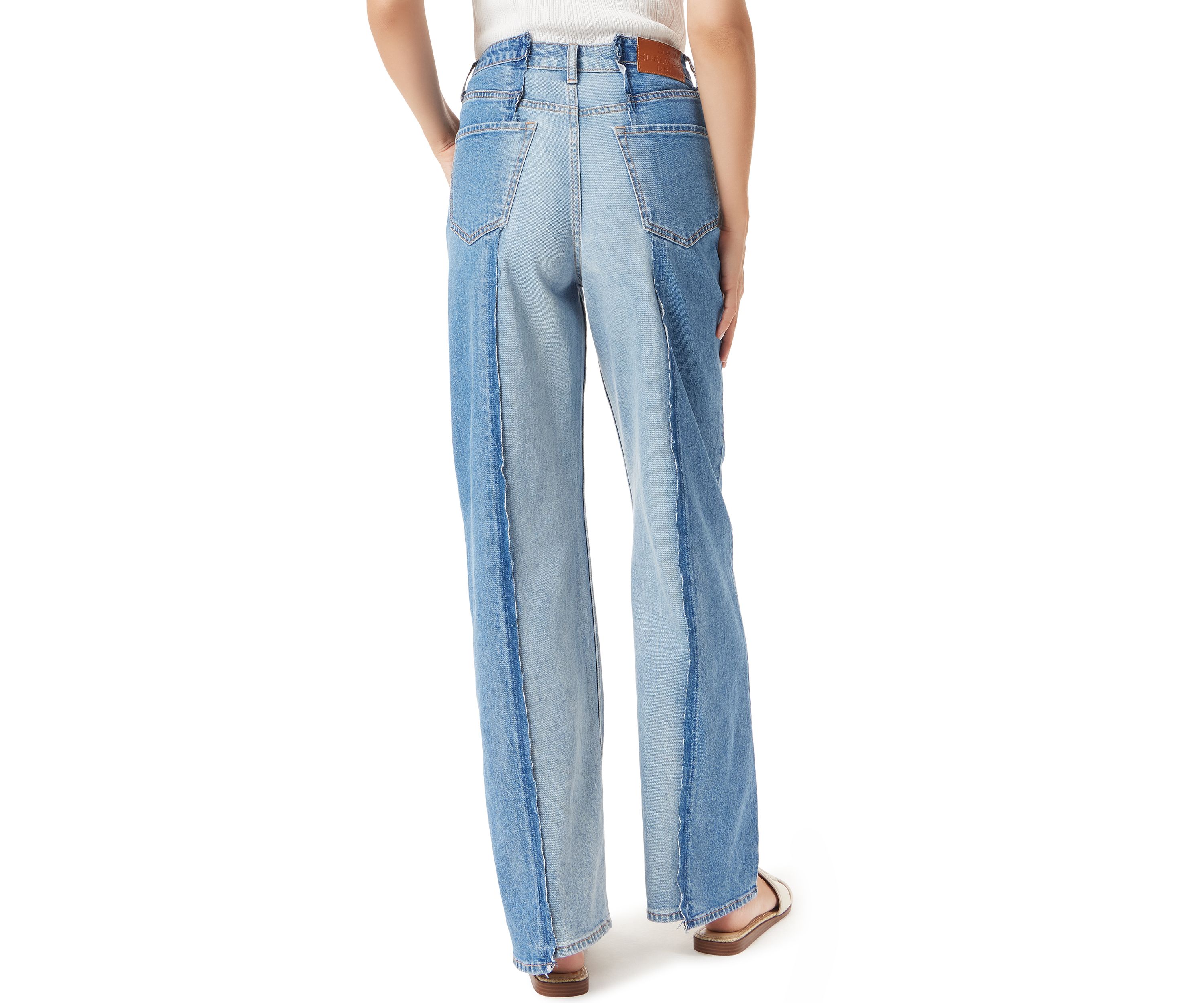 Womens Wide Leg 5 Pocket Jeans