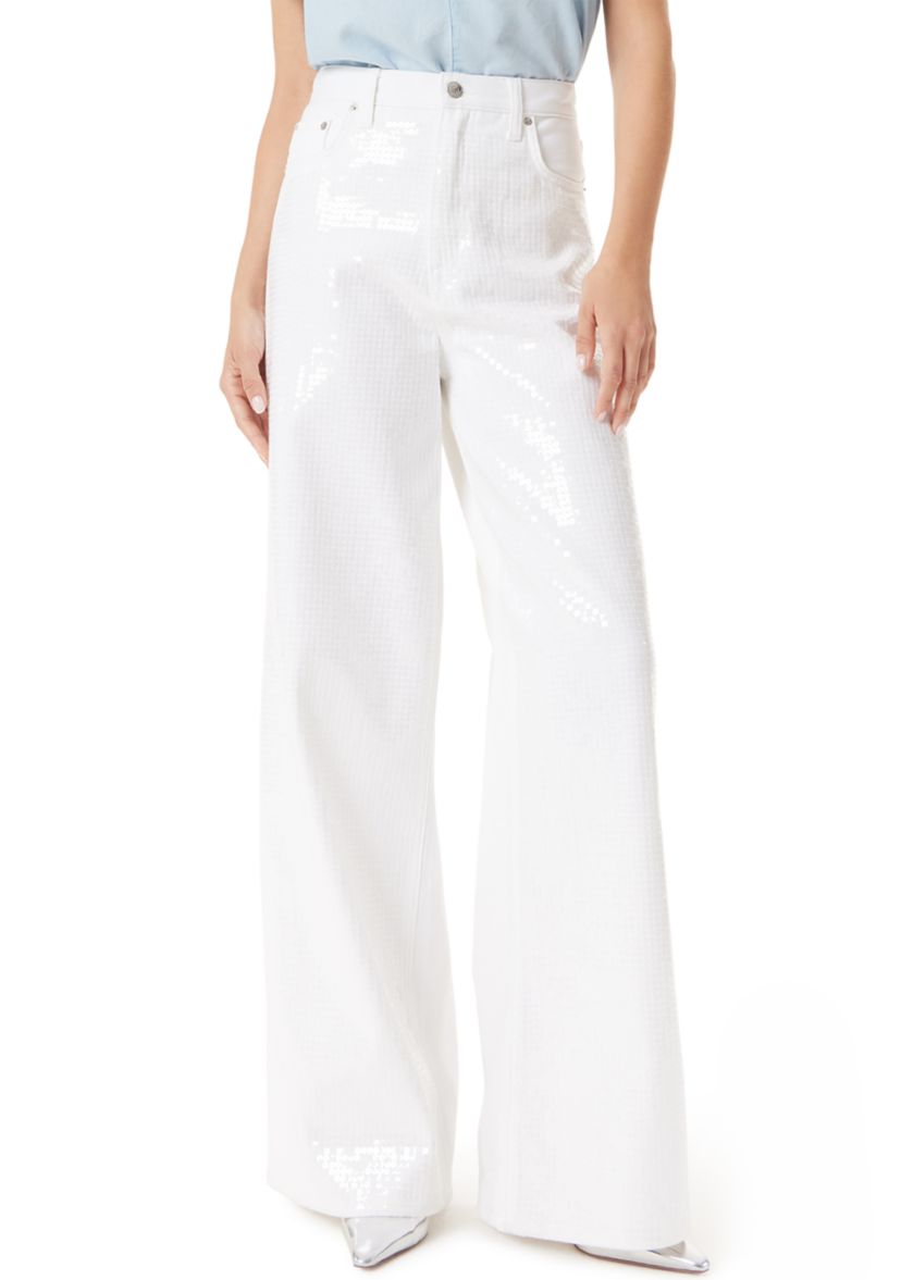 Womens 90s Wide Leg 5 Pocket Jeans