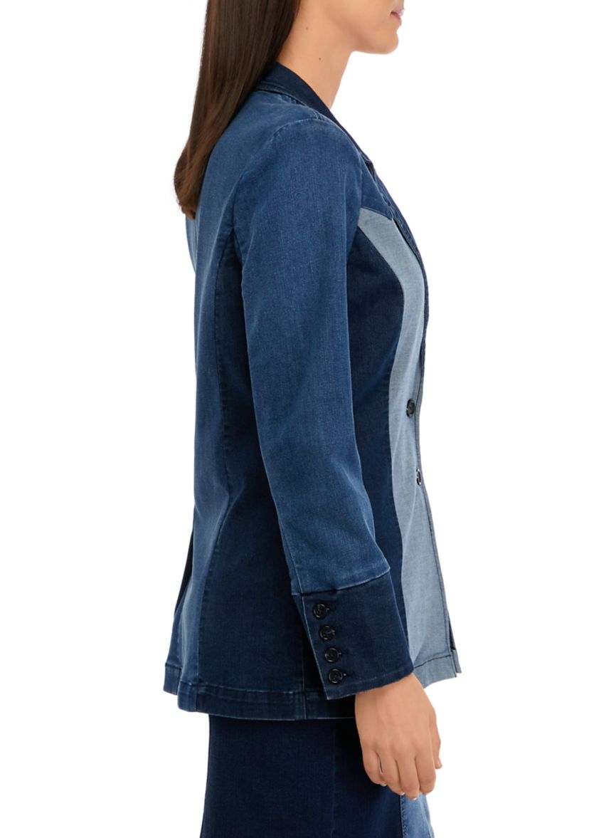 Womens Patchwork Blazer 