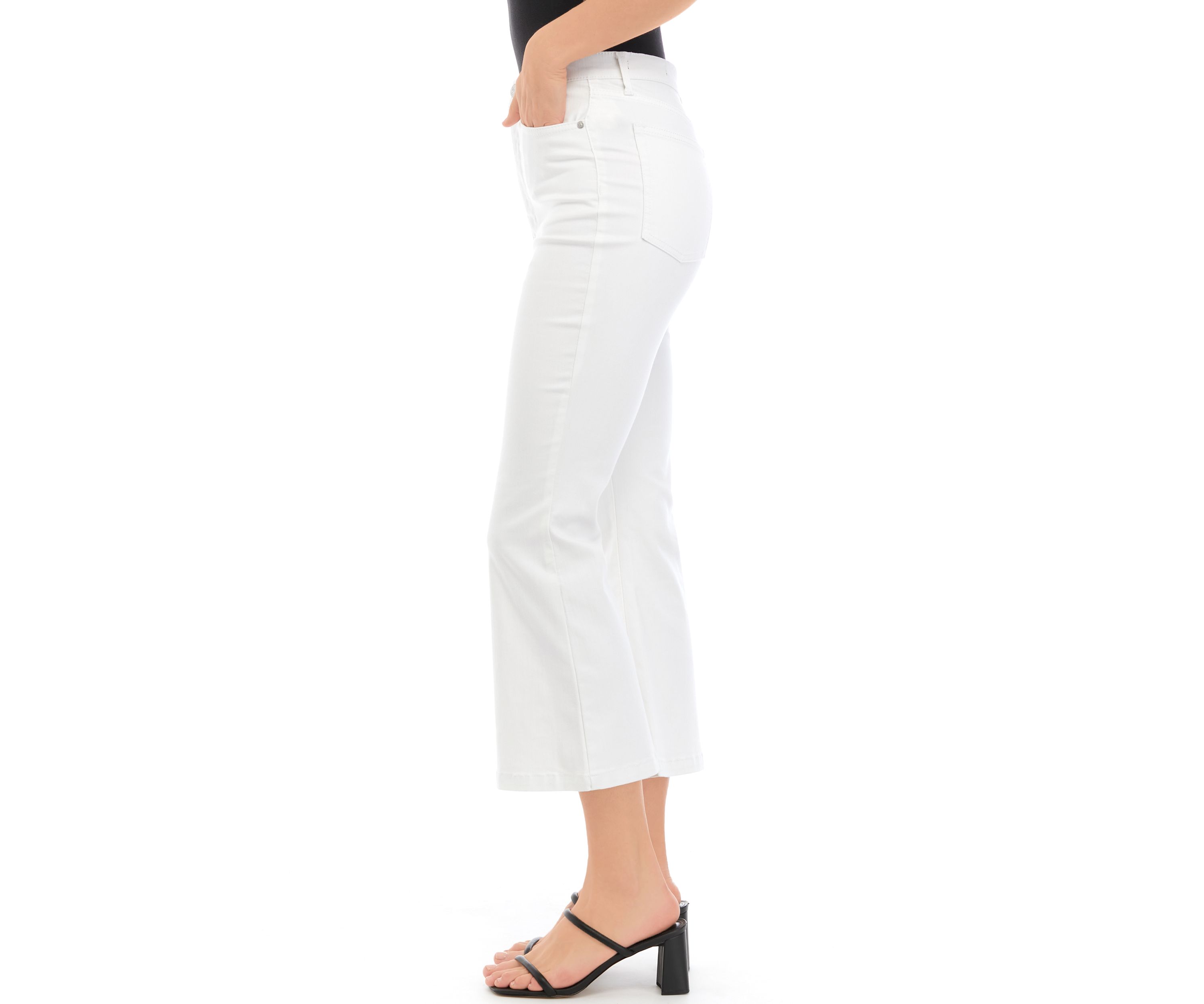 Womens Cropped Flared Jeans