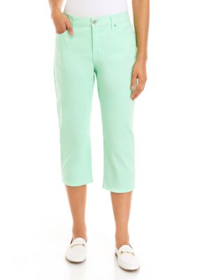 Chaps Women's Stretch Pull On Capris 
