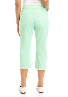 Chaps Women's Stretch Pull On Capris 