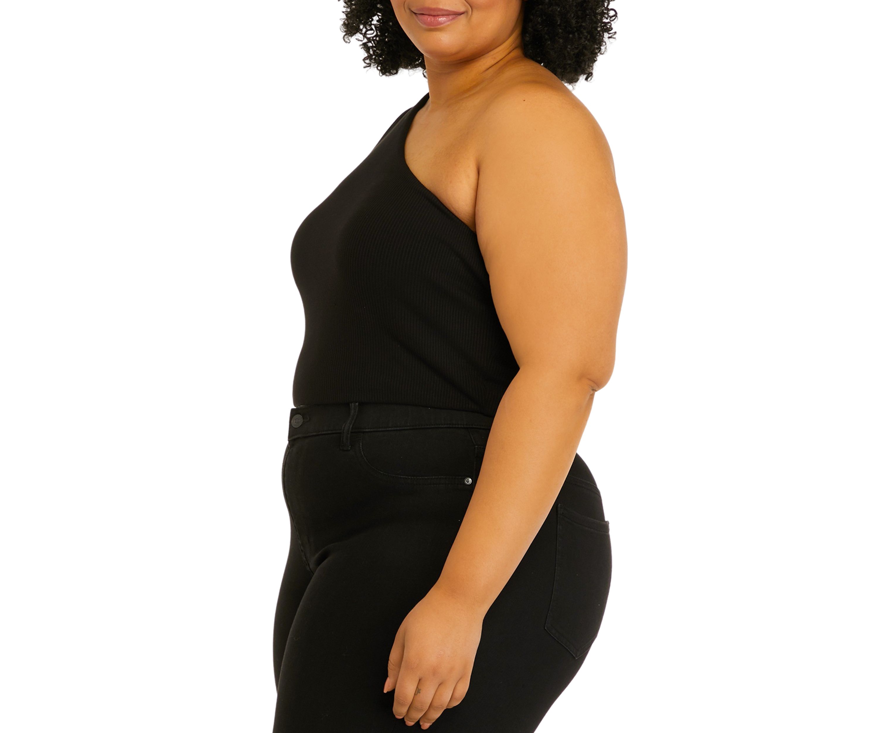 Sleeveless Ribbed Mock Neck Top - Missy and Plus Sizes