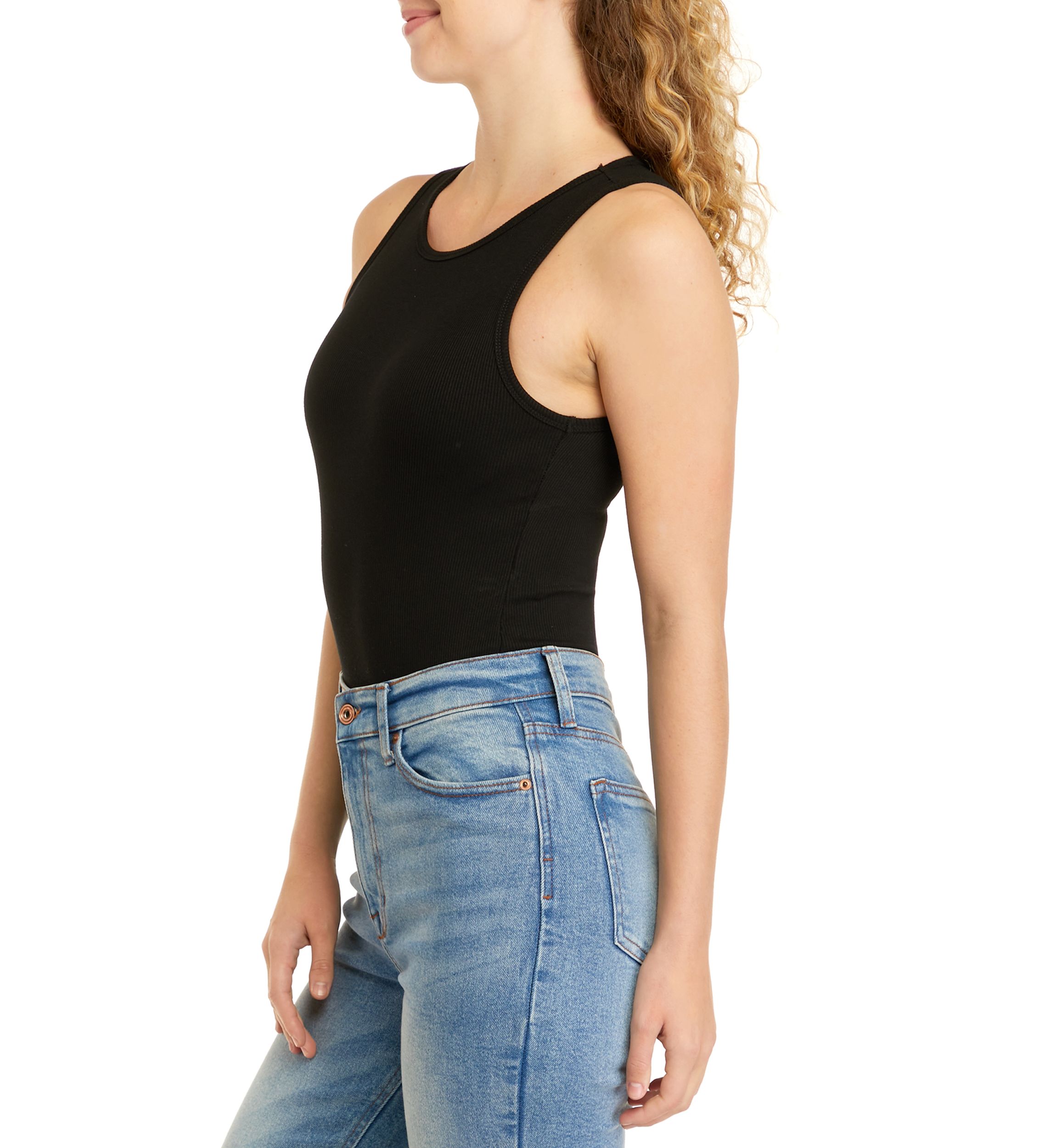 Sleeveless Jeweled Neck Bodysuit - Missy and Plus Sizes