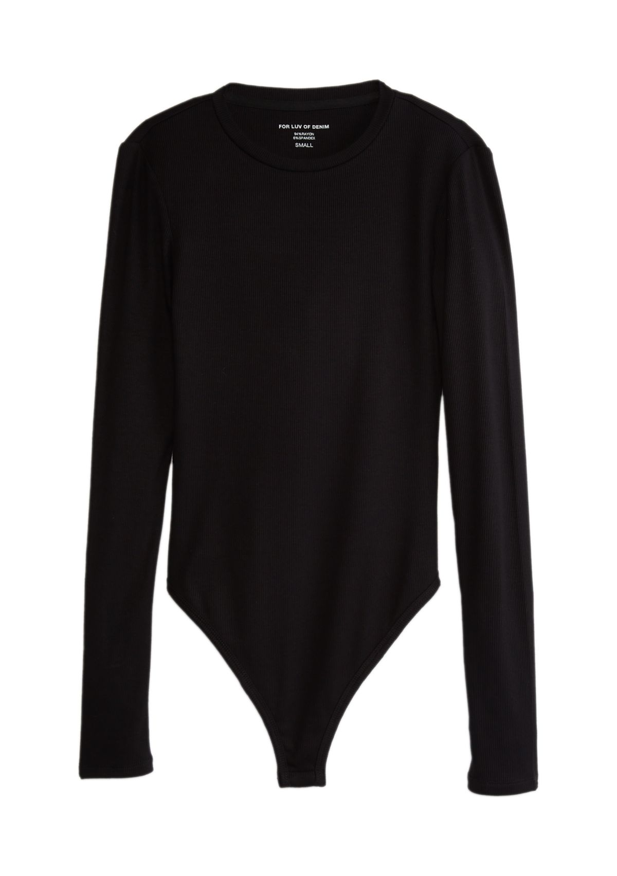 Long Sleeve Crew Neck Bodysuit - Missy and Plus Sizes