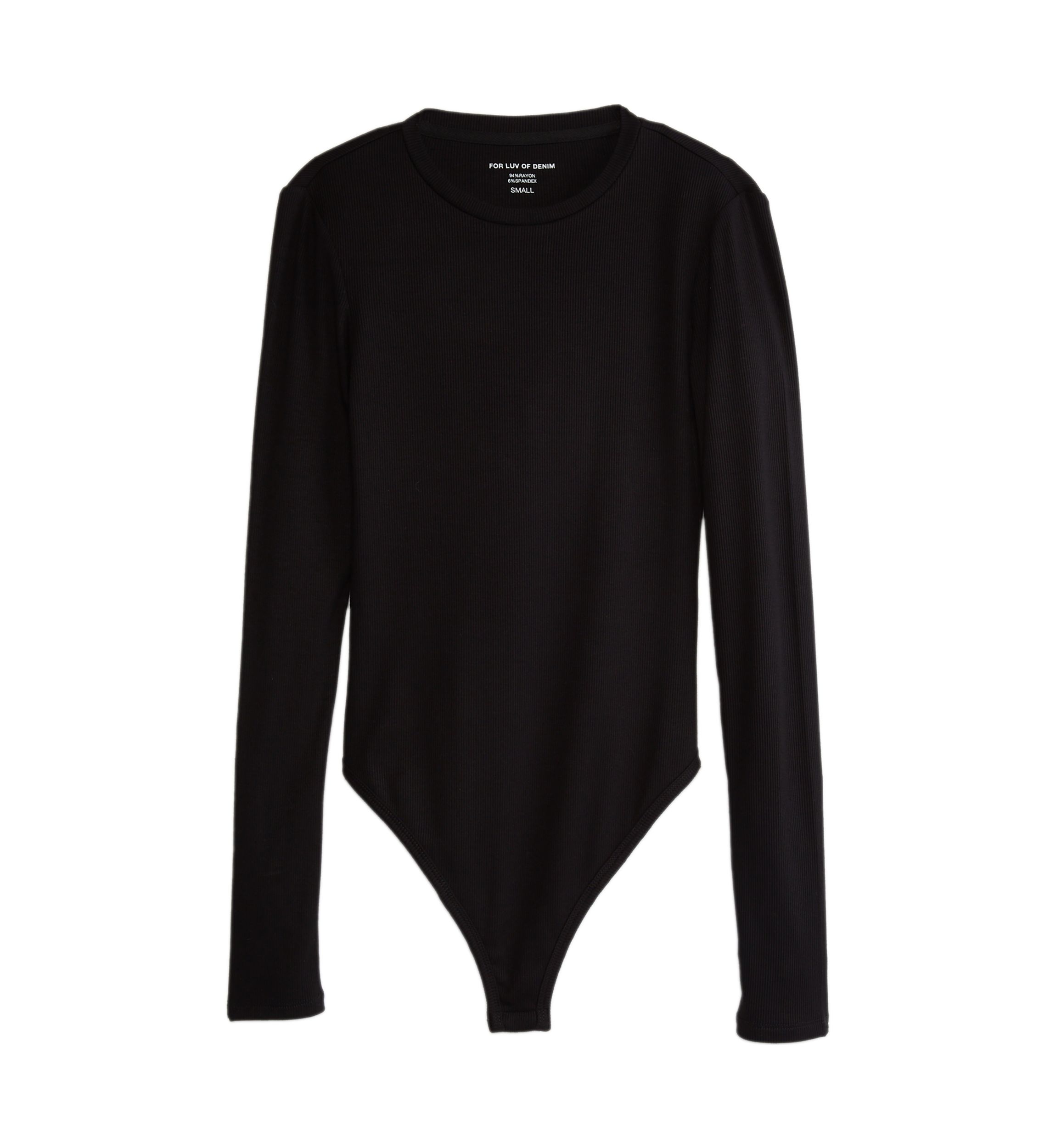 Long Sleeve Crew Neck Bodysuit - Missy and Plus Sizes