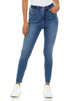 for Luv of Denim Women's High Waist Skinny Jeans - Missy and Plus Sizes, 14, Cotton