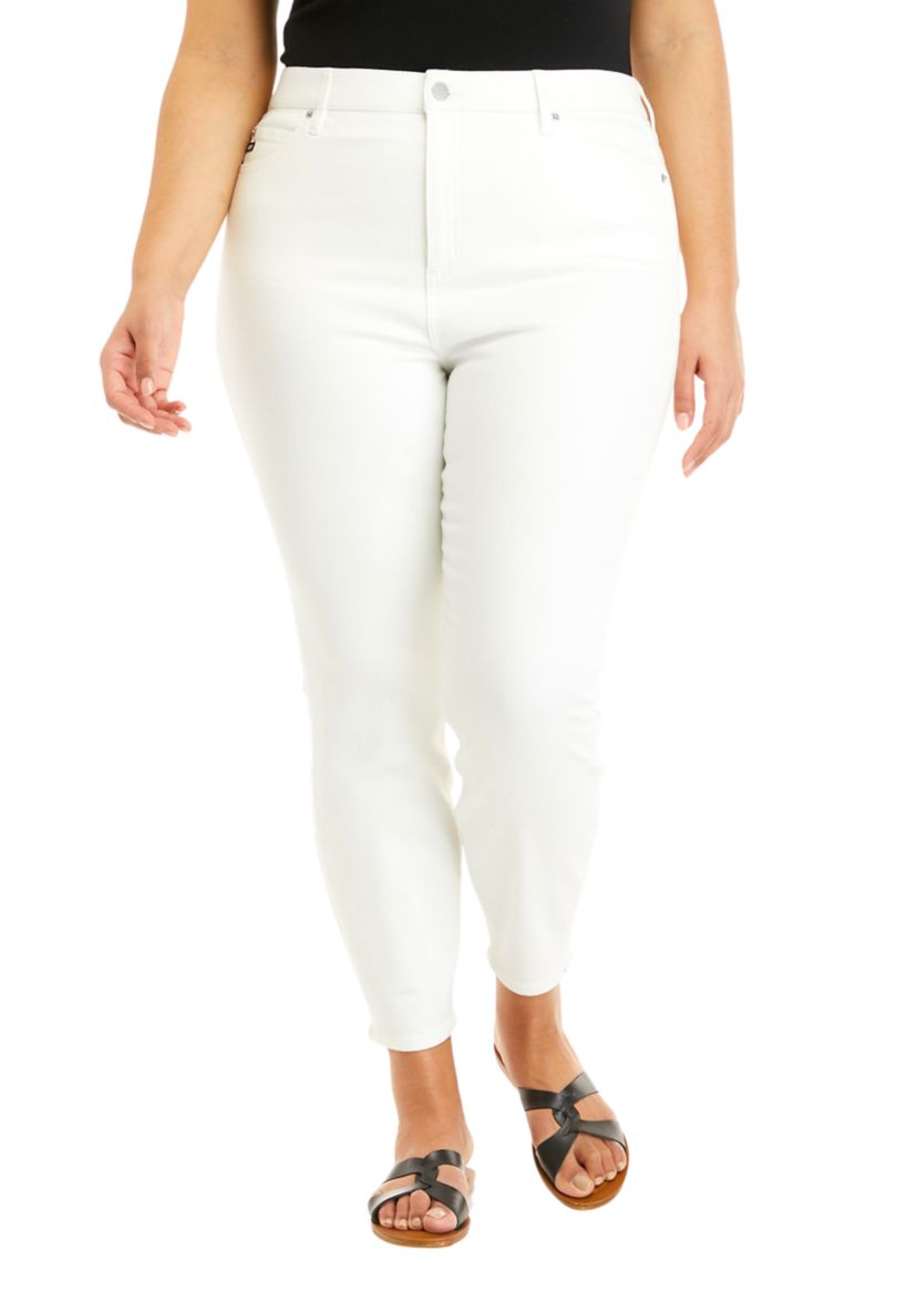 High Waist Skinny Jeans - Missy and Plus Sizes