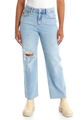 For Luv Of Denim Women's Vintage Straight Ankle Jeans - Missy and Plus Sizes