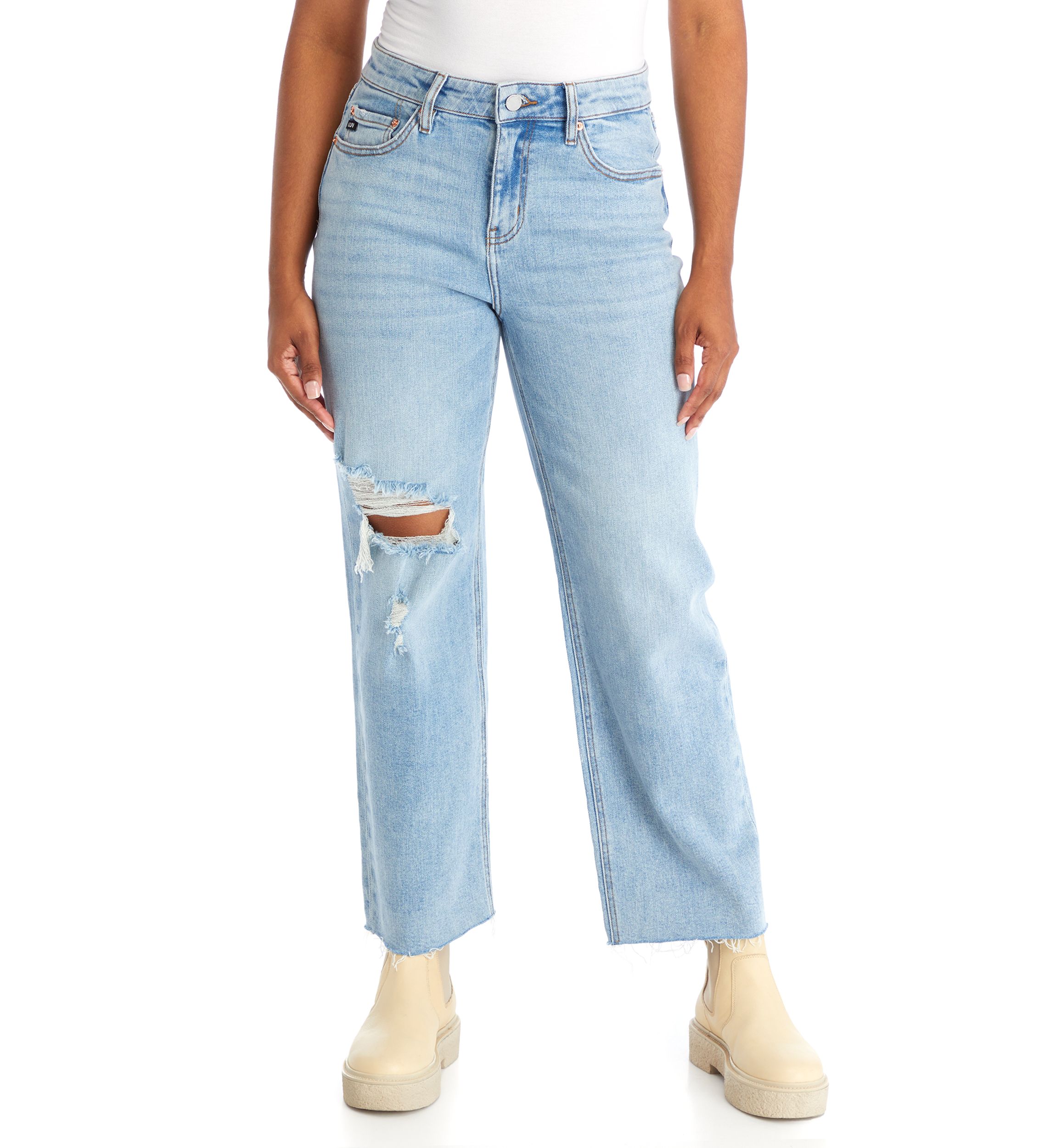 Vintage Straight Ankle Jeans - Missy and Plus Sizes
