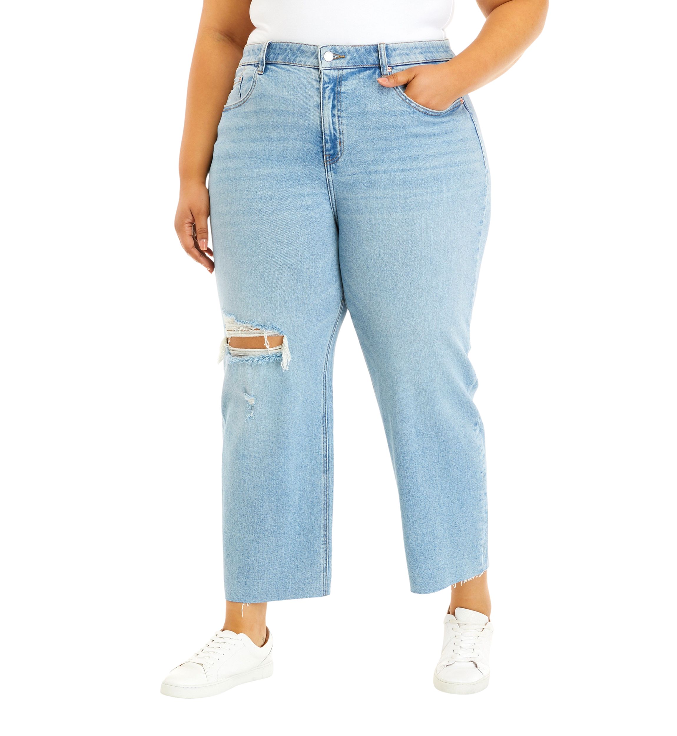 Vintage Straight Ankle Jeans - Missy and Plus Sizes