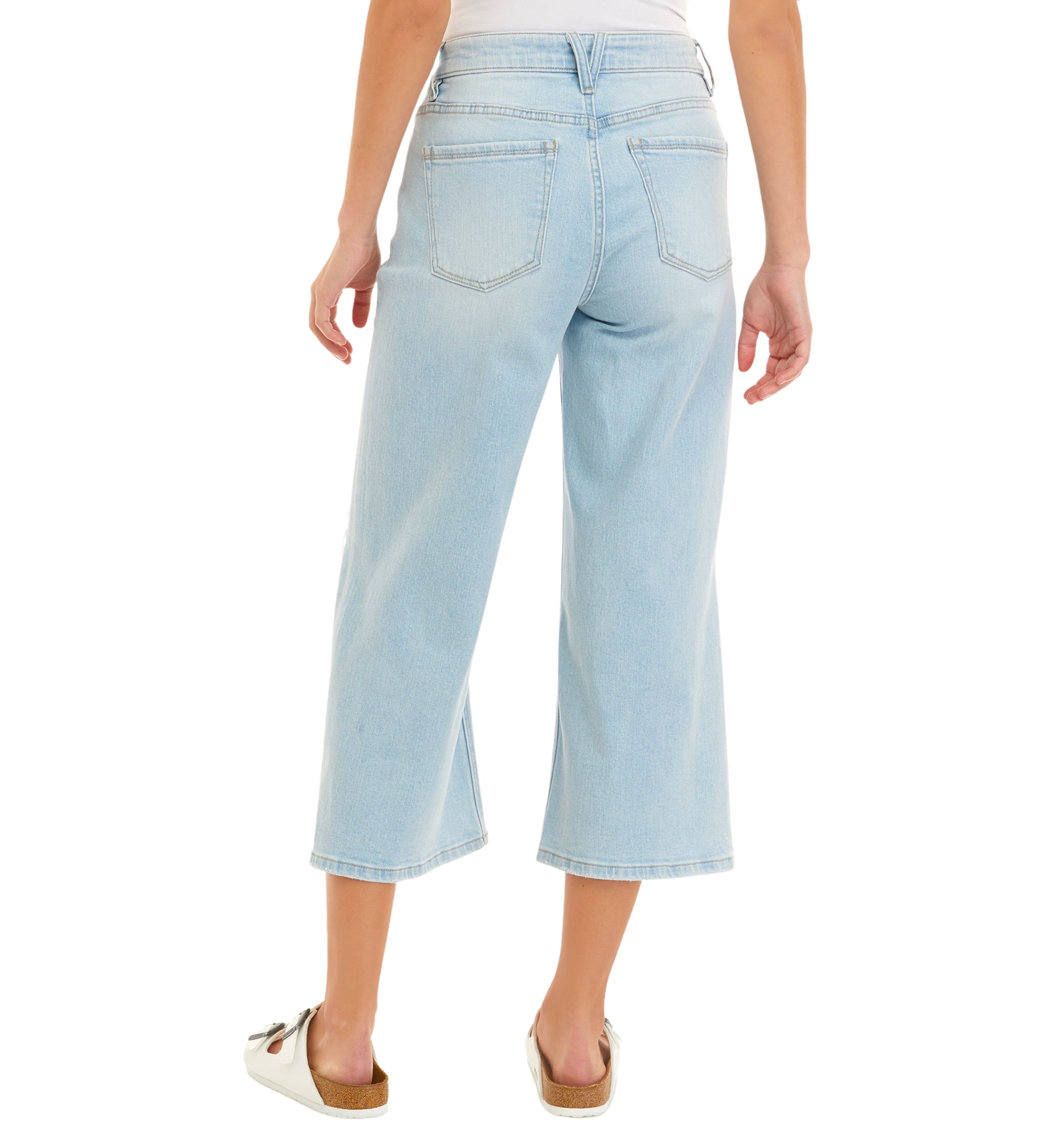 Vintage Relaxed Gaucho Jeans - Missy and Plus Sizes