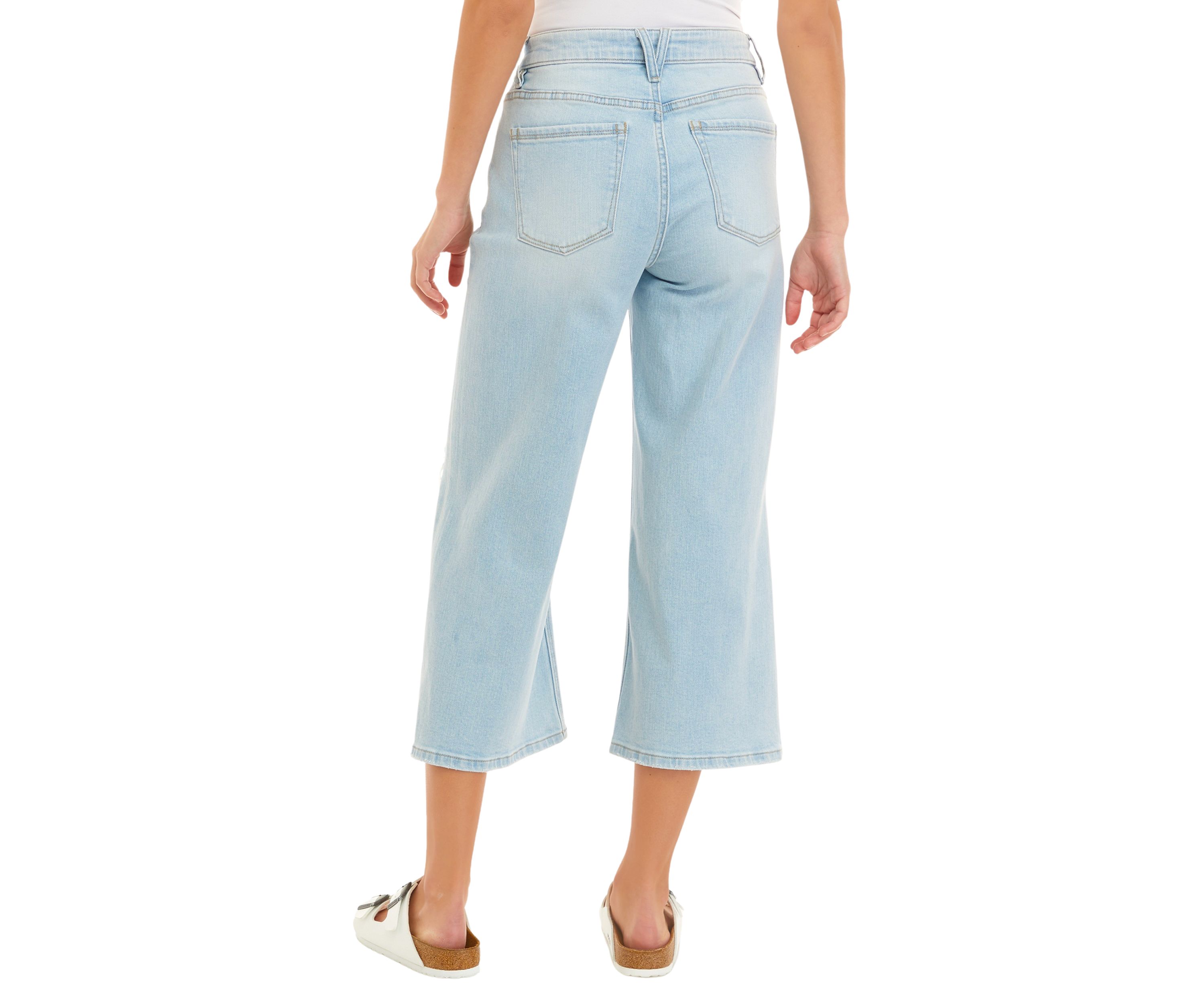 Vintage Relaxed Gaucho Jeans - Missy and Plus Sizes
