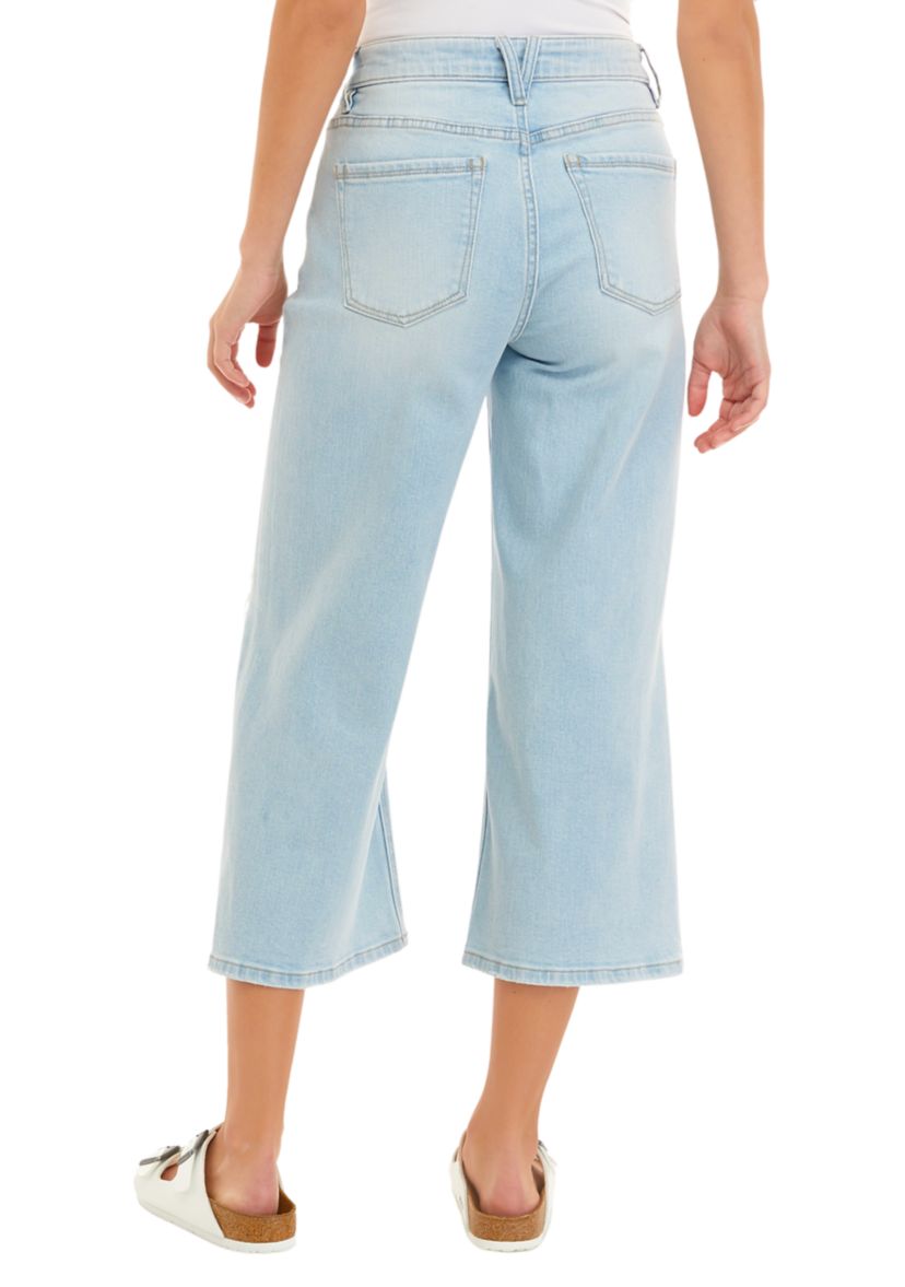Vintage Relaxed Gaucho Jeans - Missy and Plus Sizes