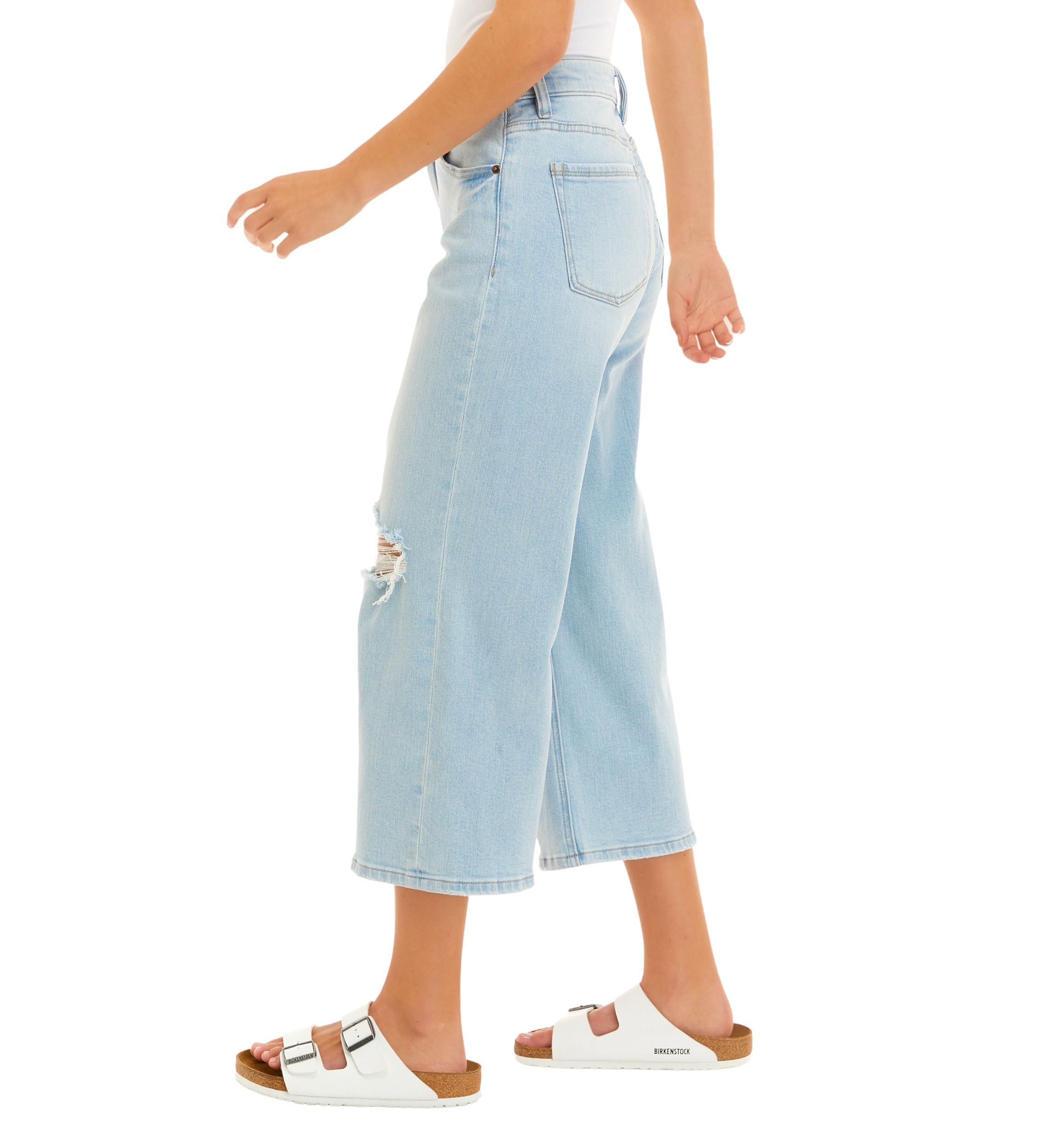 Vintage Relaxed Gaucho Jeans - Missy and Plus Sizes