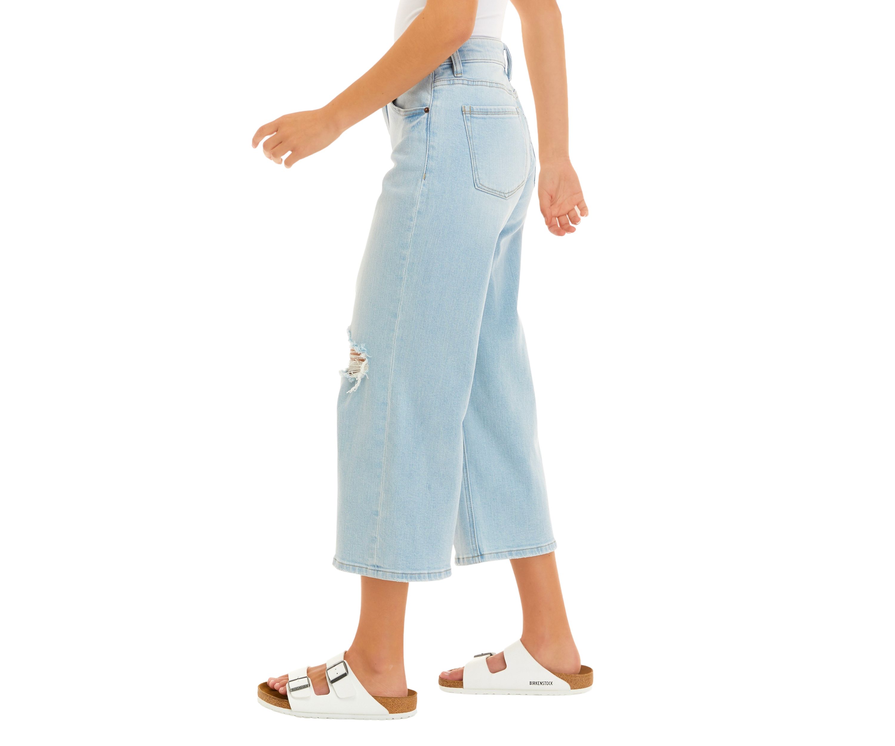 Vintage Relaxed Gaucho Jeans - Missy and Plus Sizes