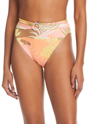 Sanctuary Women's Camo Palms High Rise Swim Bottoms, XL