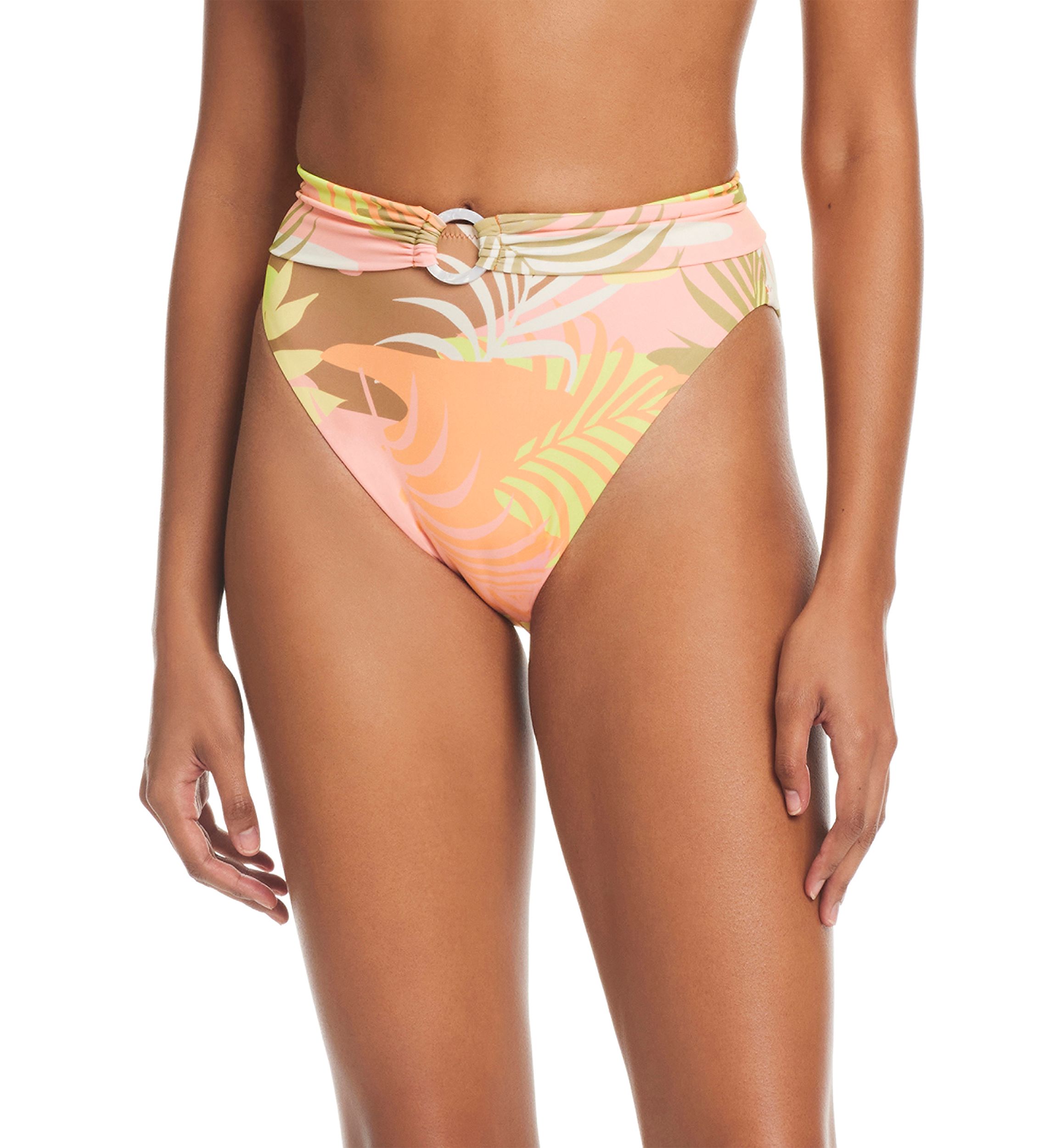 Camo Palms High Rise Swim Bottoms
