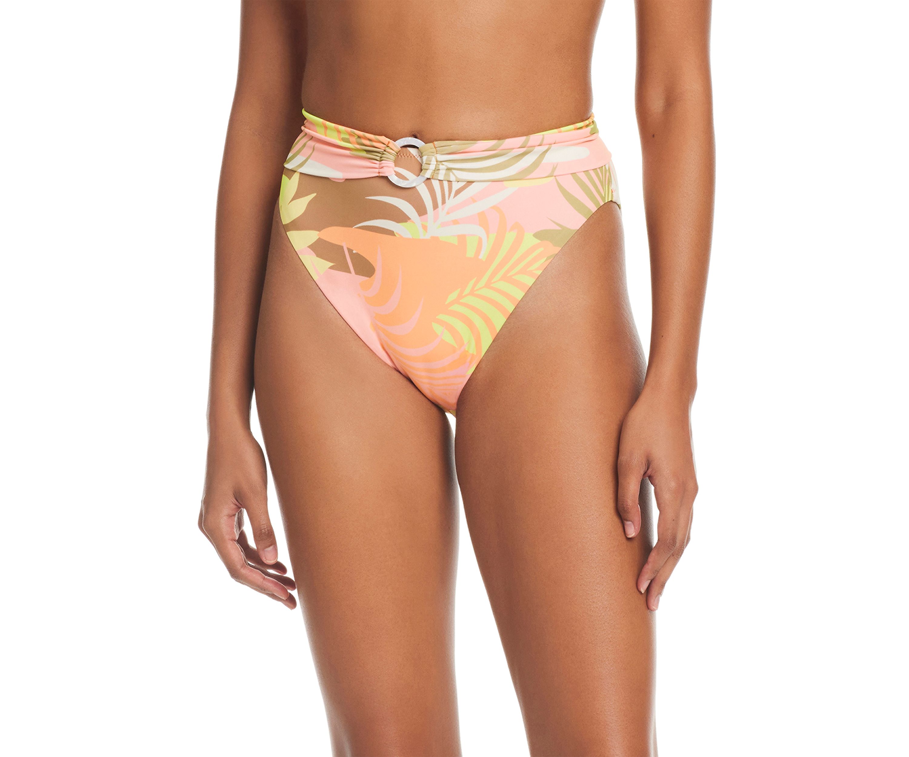 Camo Palms High Rise Swim Bottoms