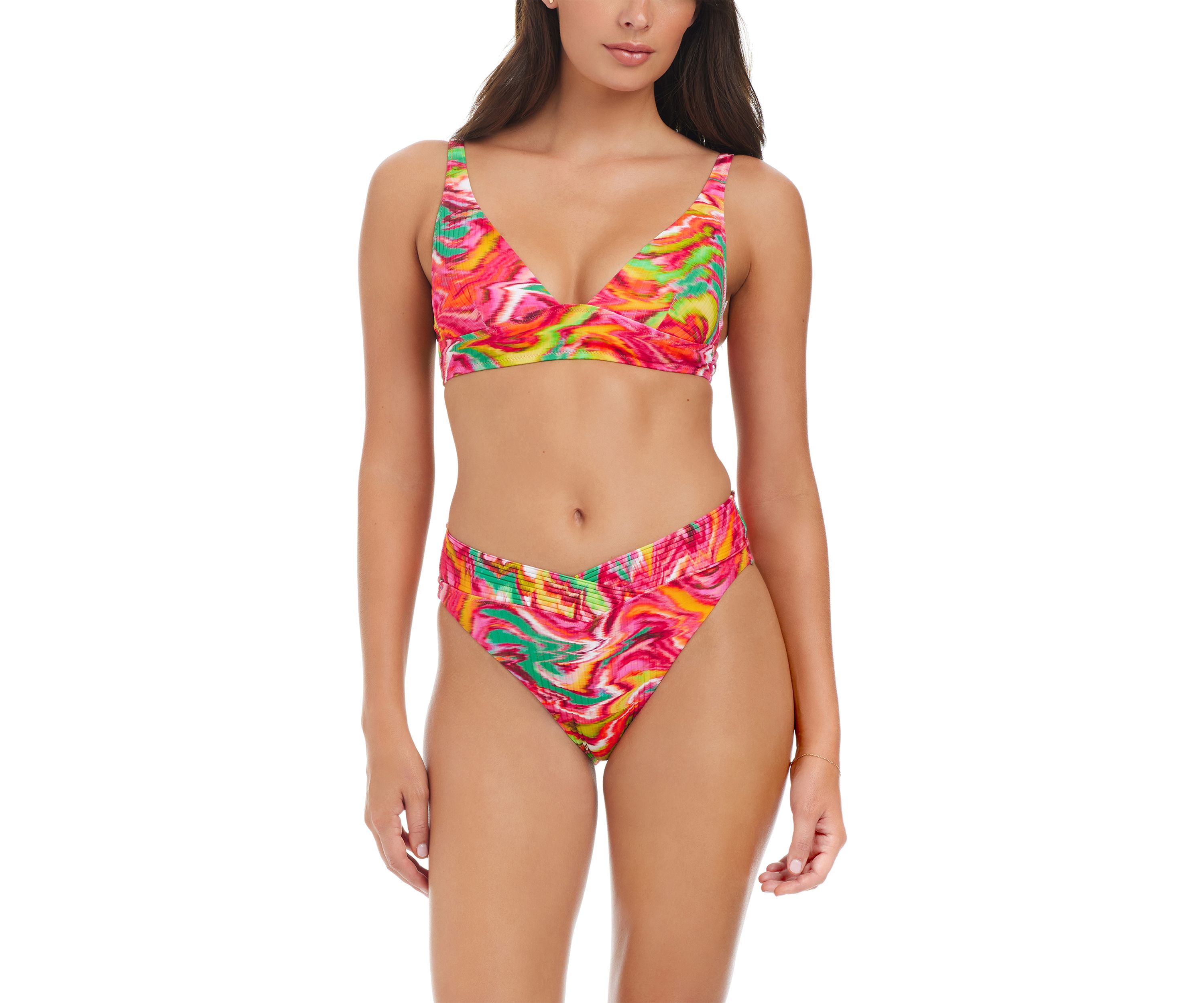 Reading Between the Lines Long Triangle Swim Top 