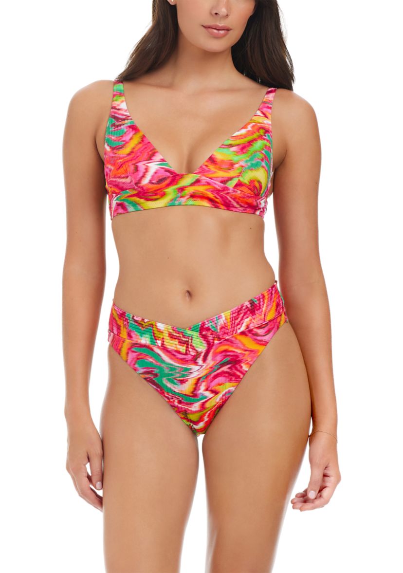 Reading Between the Lines Long Triangle Swim Top 