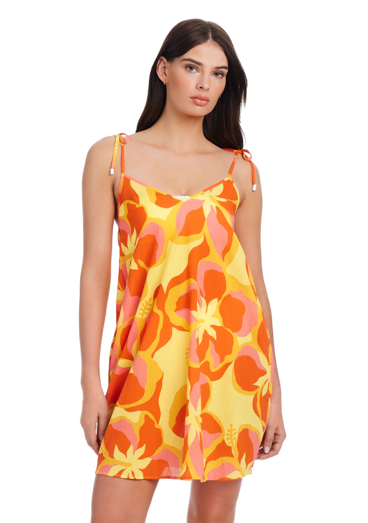 Tropic Escape Boxy Beach Dress Swim Cover Up