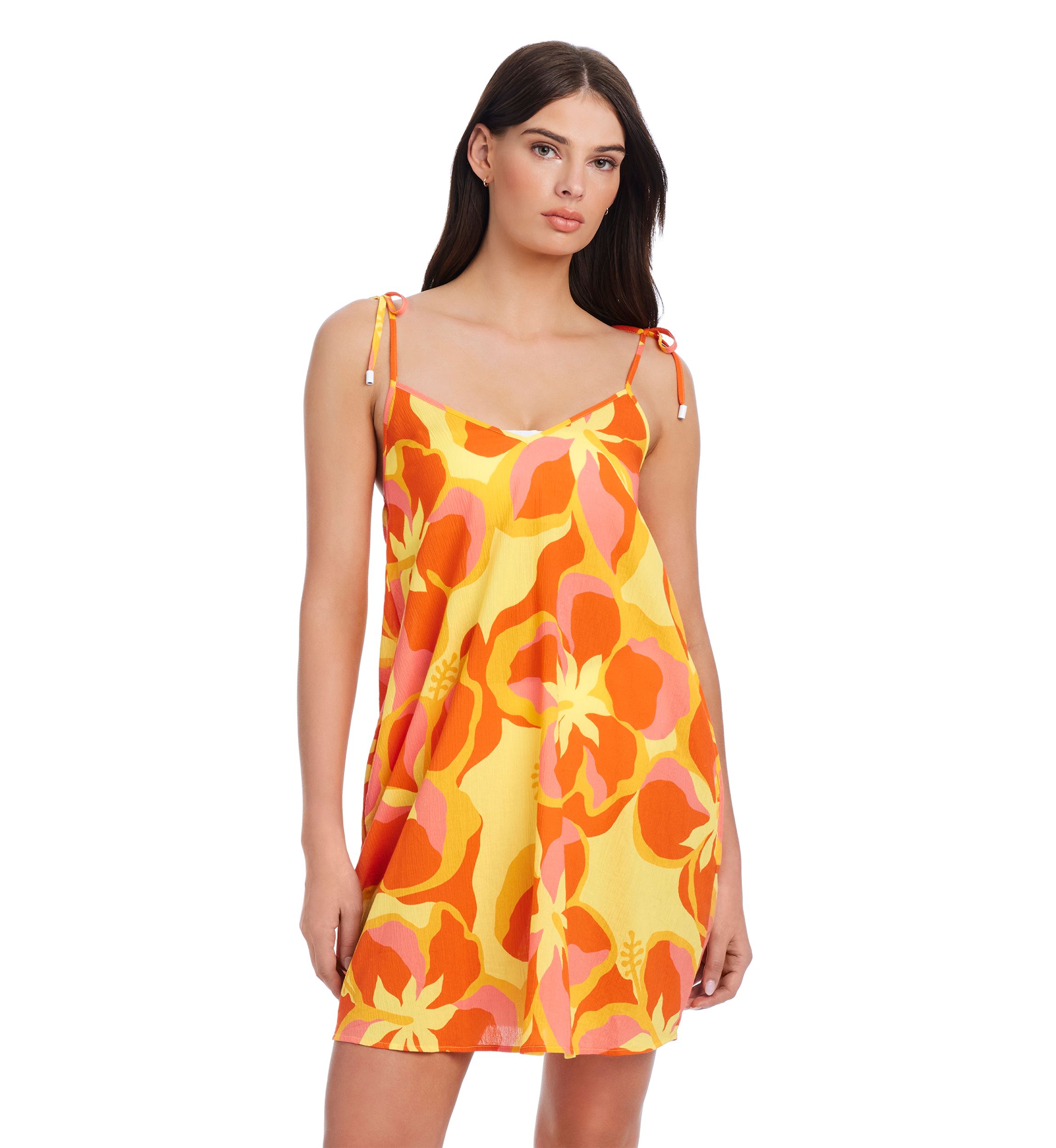 Tropic Escape Boxy Beach Dress Swim Cover Up