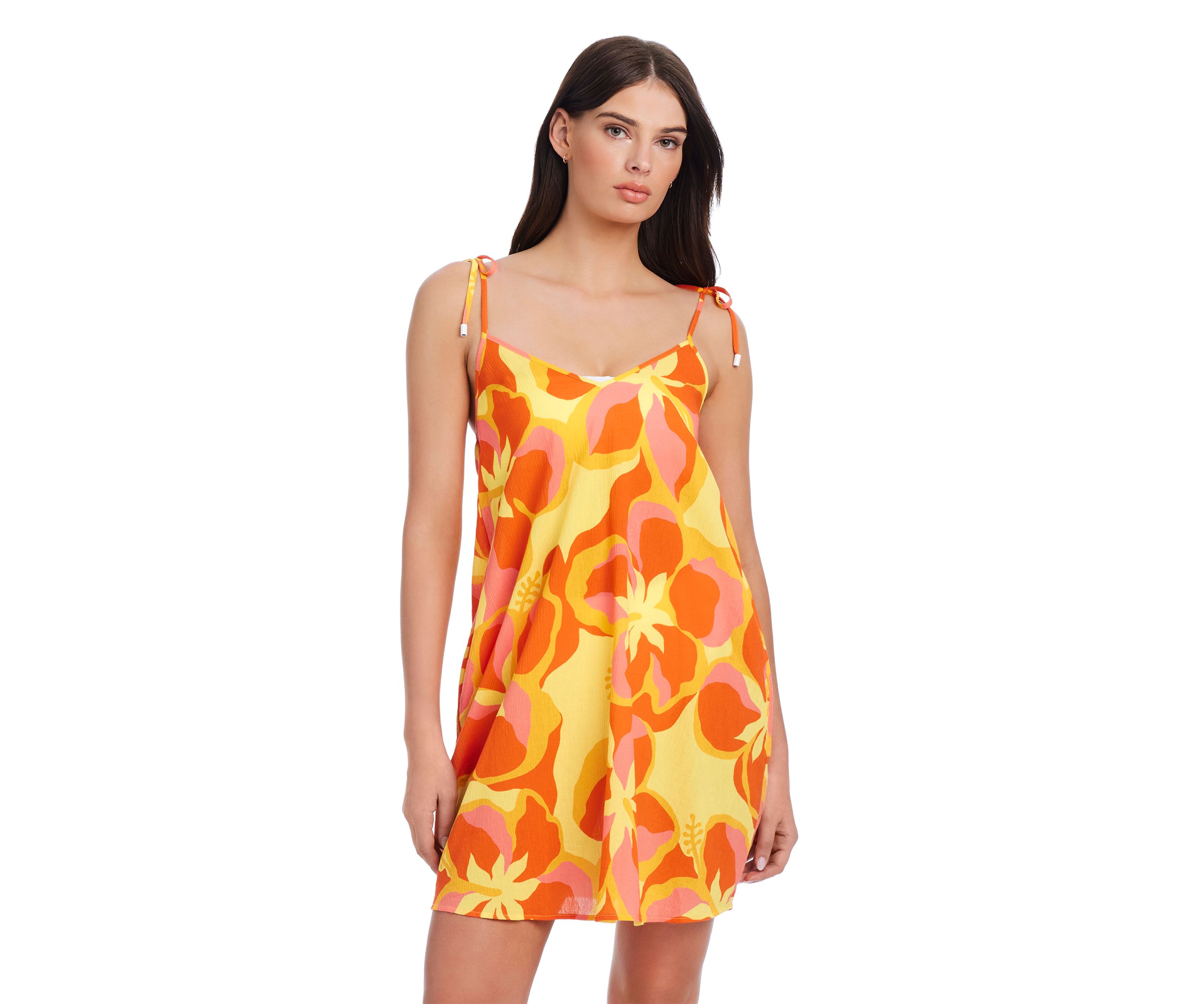 Tropic Escape Boxy Beach Dress Swim Cover Up