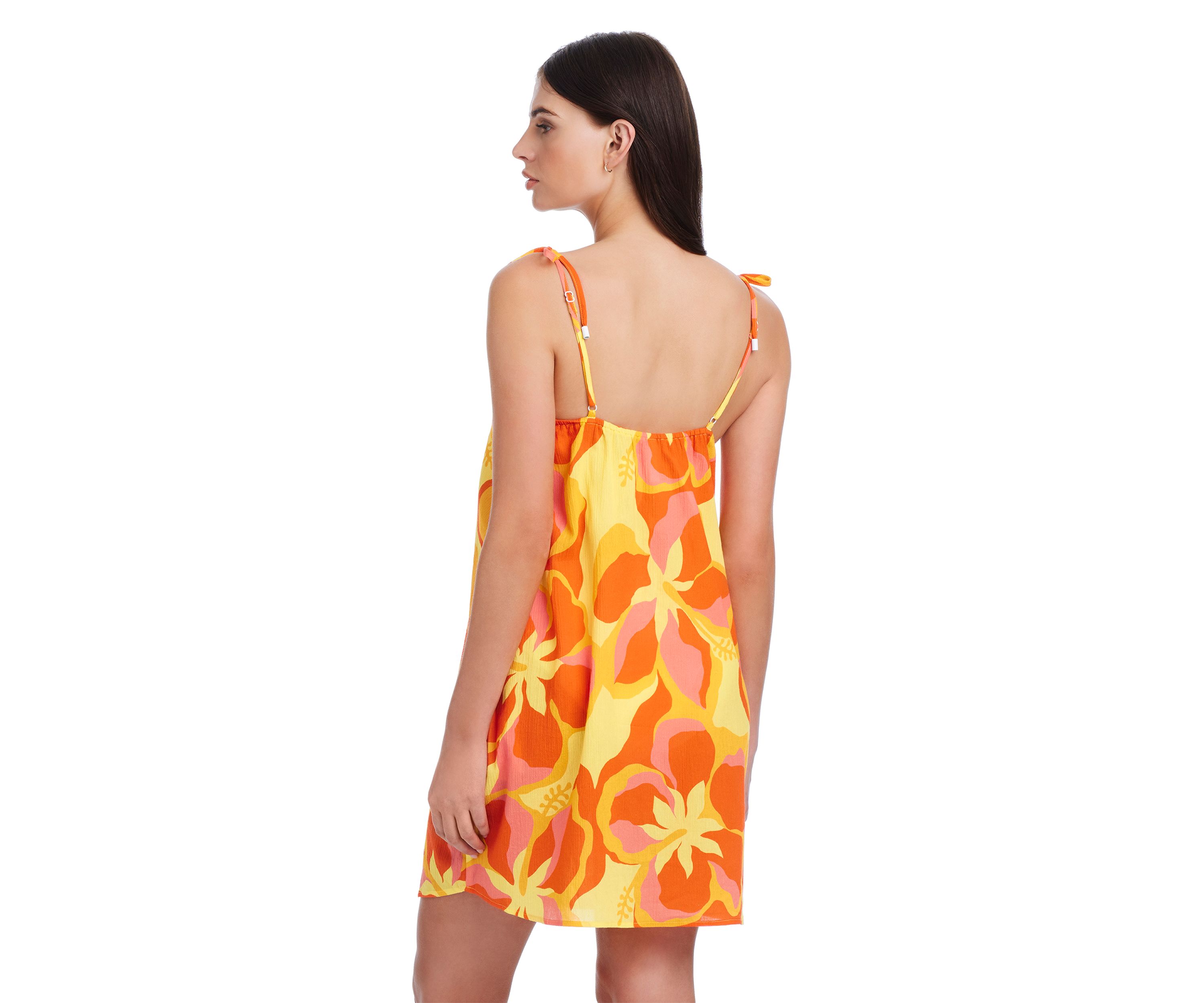 Tropic Escape Boxy Beach Dress Swim Cover Up