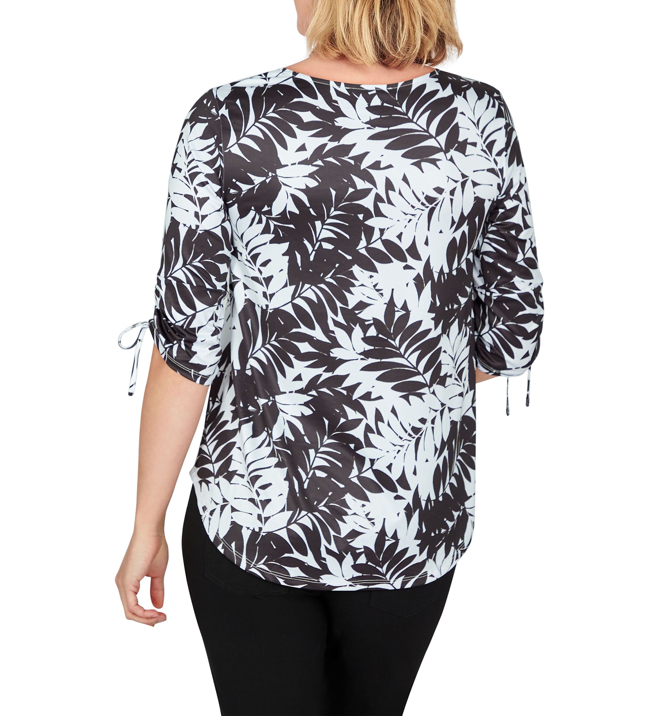 Casual Tie Top in Free-Spirit Foulard