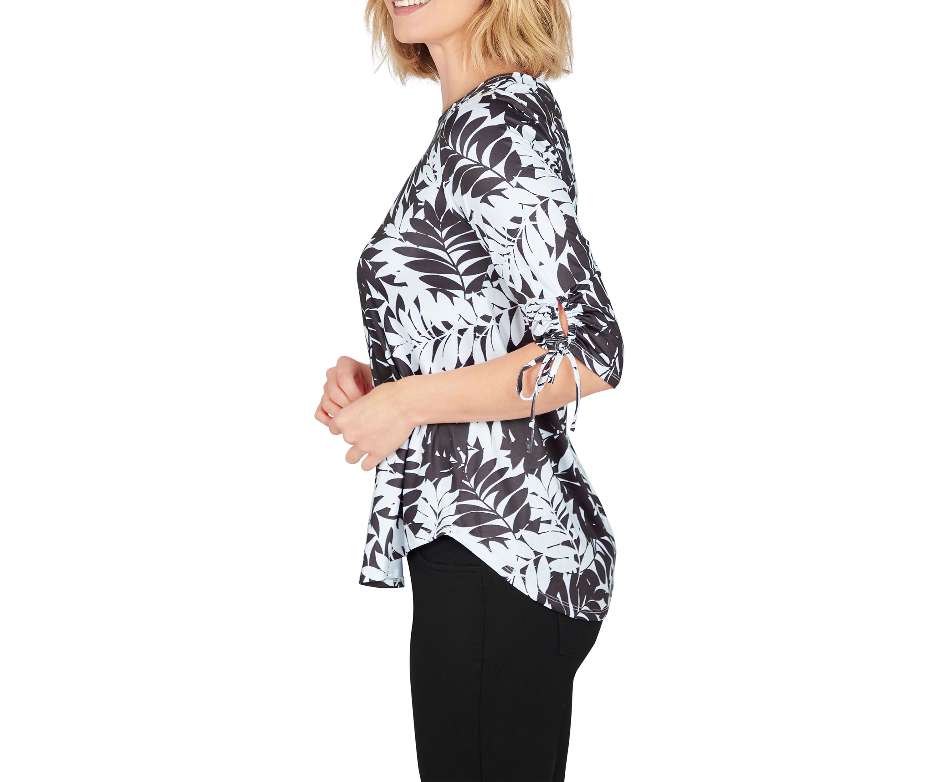 Casual Tie Top in Free-Spirit Foulard