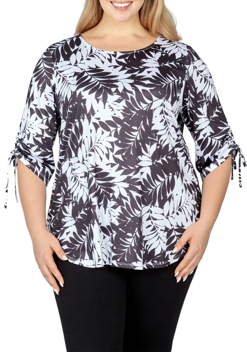 Casual Tie Top in Cool & Casual Palm
