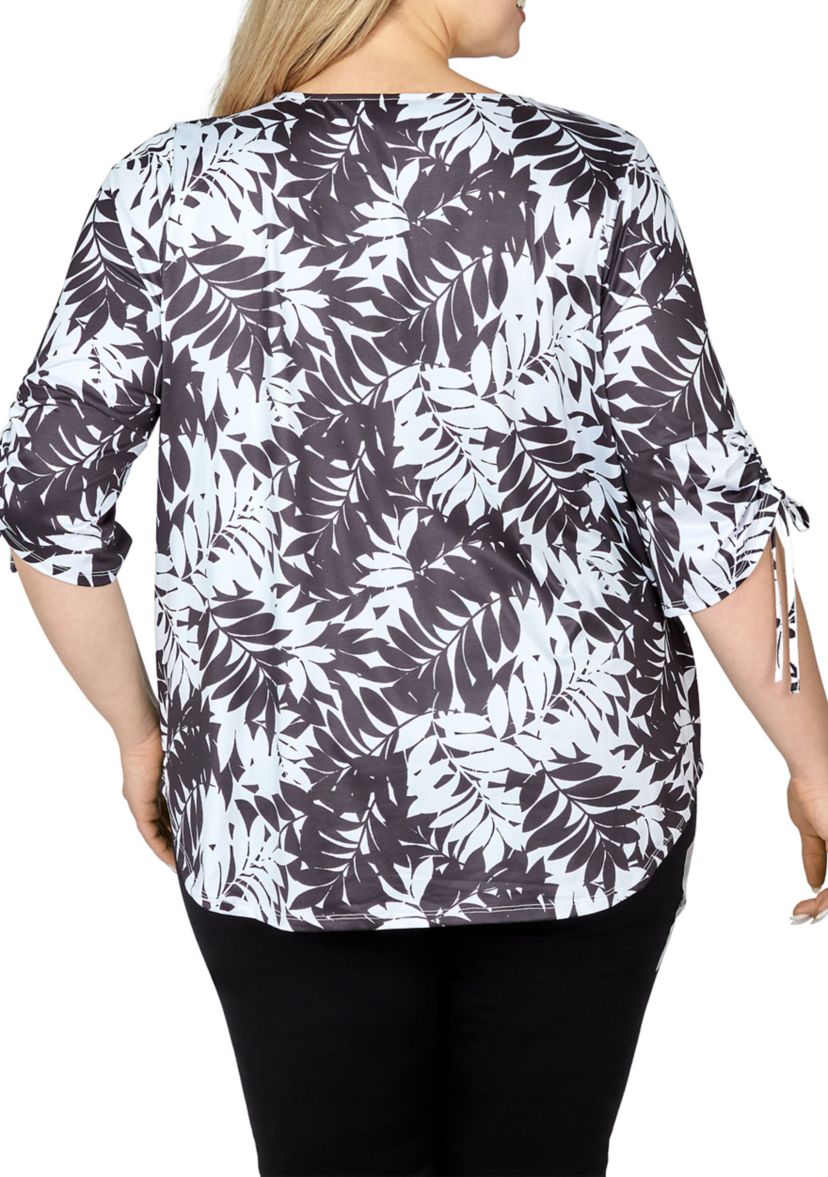 Casual Tie Top in Cool & Casual Palm