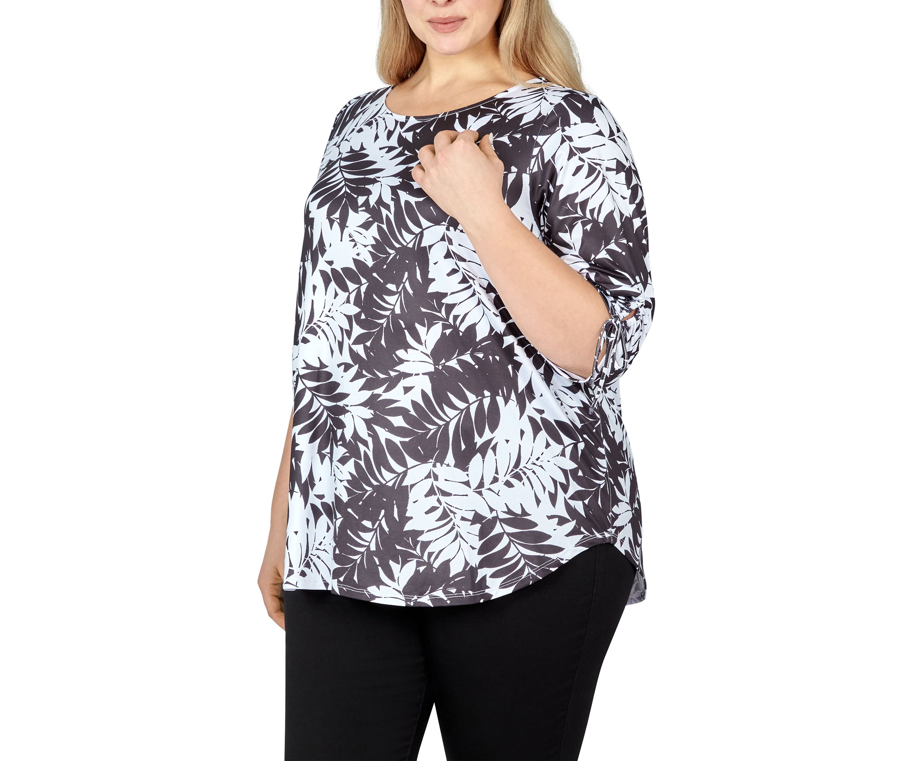 Casual Tie Top in Cool & Casual Palm