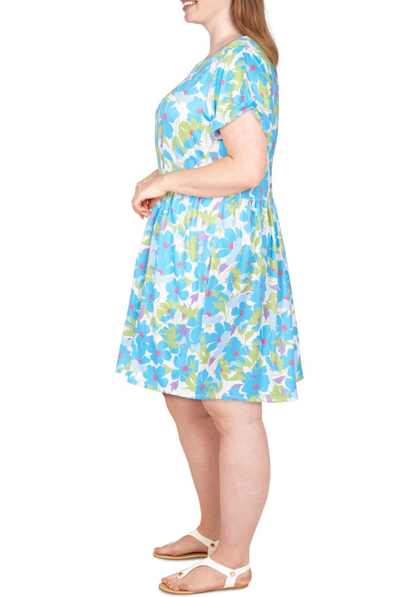 Easy Fit Dress in Whimsical Daisy